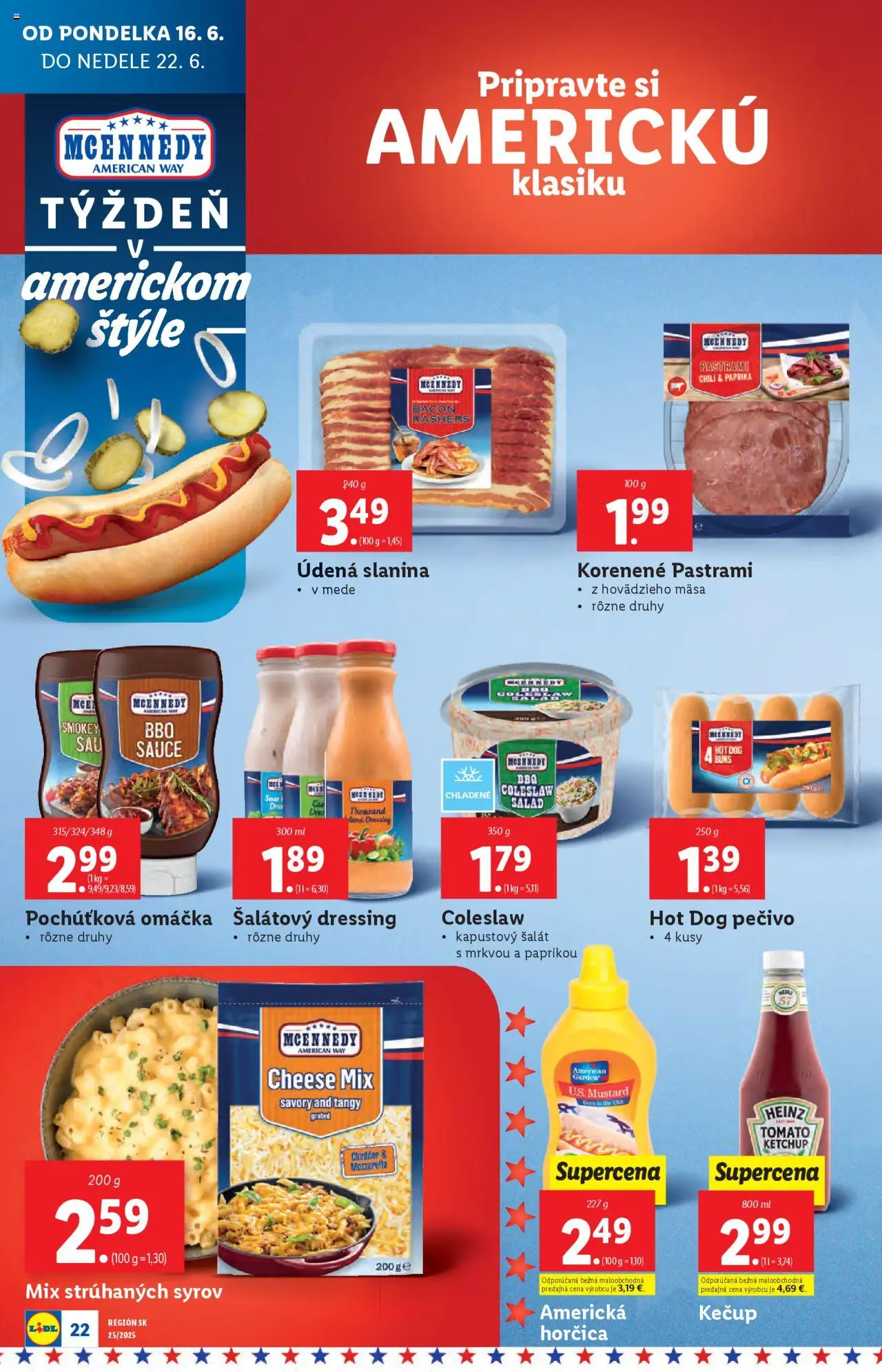 Lidl leták │ platný od 16.06.2025 | Strana: 26 | Produkty: Mozzarella, Kečup, Šalát, Omáčka