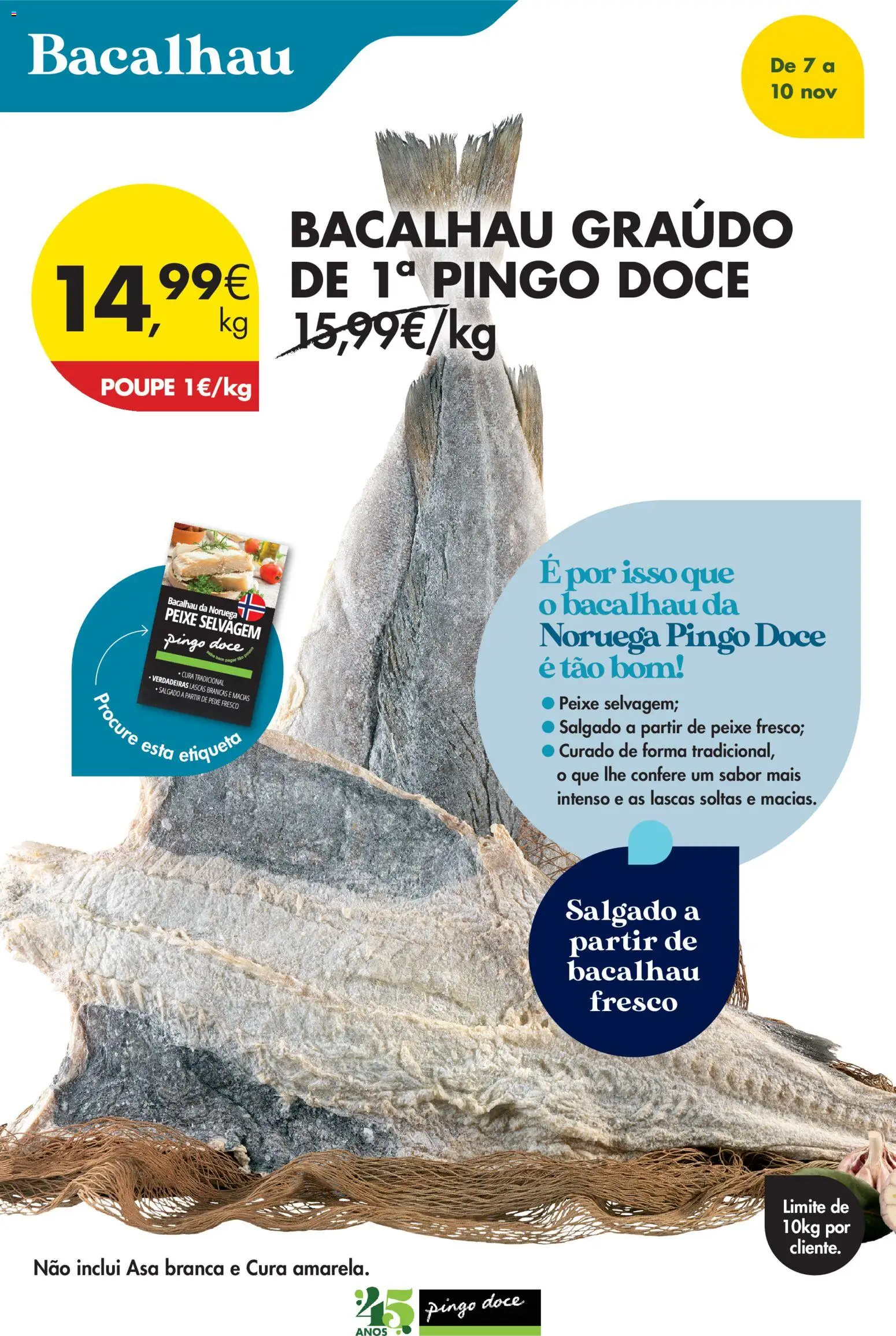 Pingo Doce Poupe este Fim de Semana │ válido de 07.11.2025 | Página: 4 | Produtos: Bacalhau, Peixe