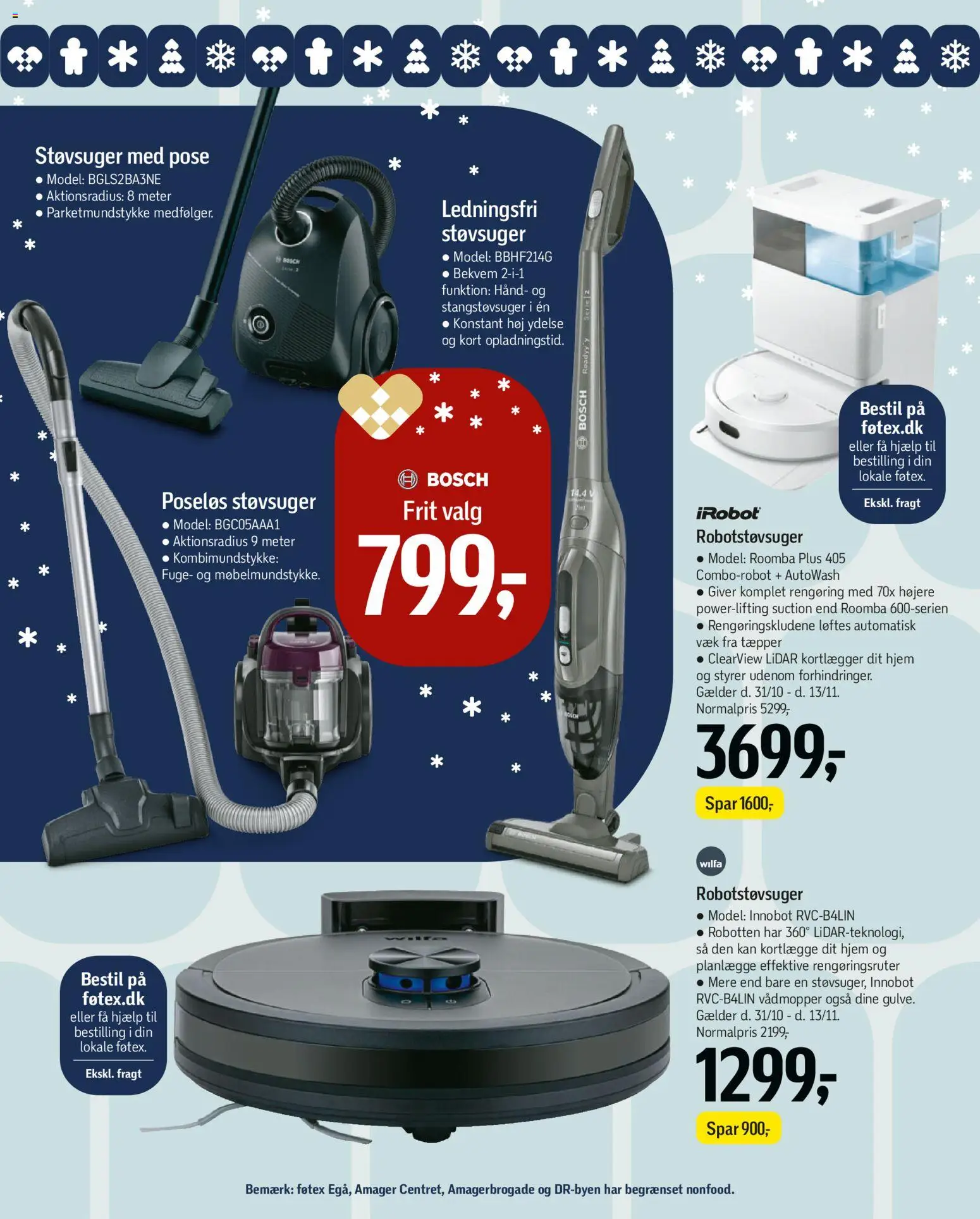 Føtex tilbudsavis – gyldig fra 31.10.2025 | Side: 67 | Produkter: Robotstøvsuger, Støvsuger