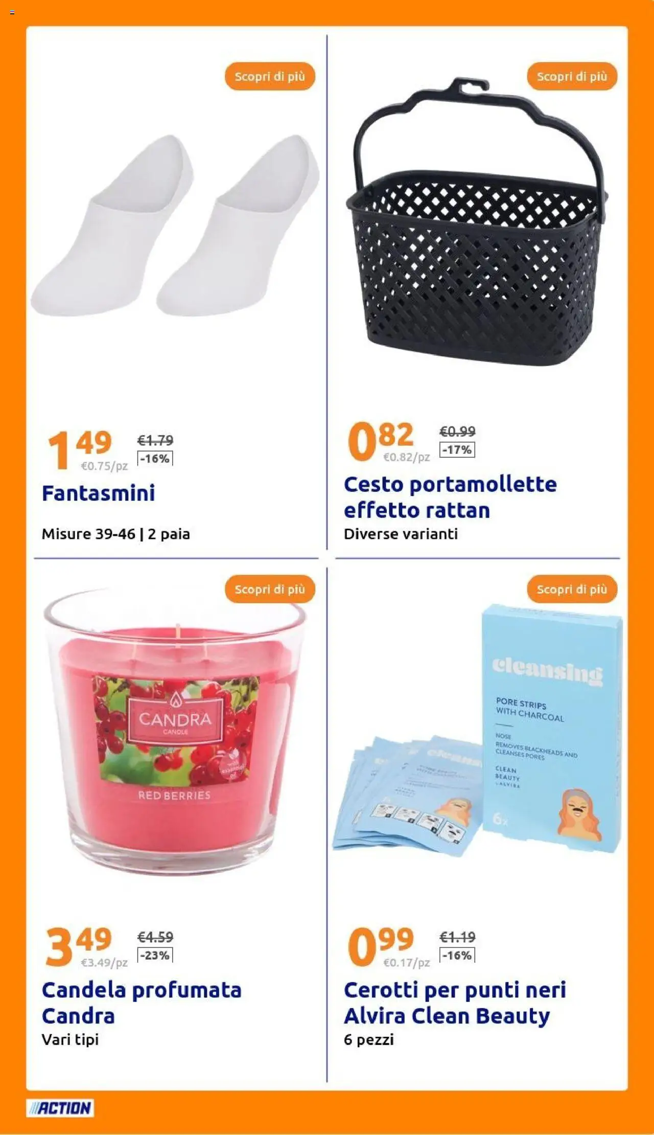 Volantino Action del 20.08.2025 | Pagina: 23 | Prodotti: Cerotti, Fantasmini, Candela