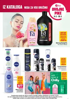 Mercator katalog akcije – veljaven od 11.02.2026 | Stran: 7 | Izdelki: Gel za prhanje, Intimno milo, Mleko, Milo