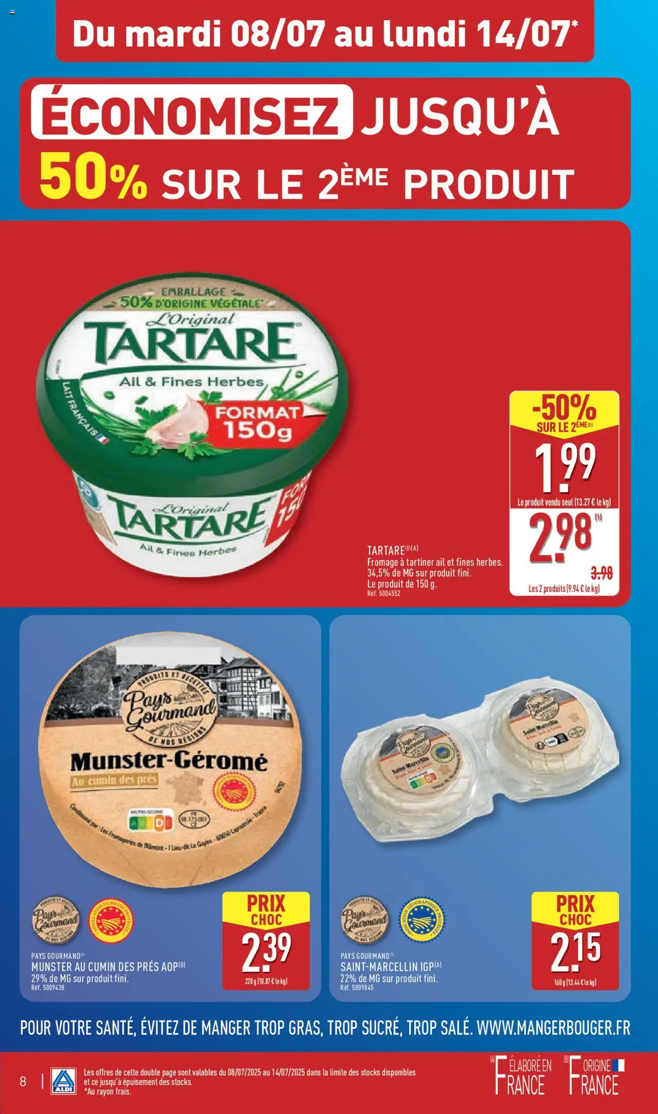  | Page: 10 | Produits: Cumin, Lait, Fromage, Fromage à tartiner