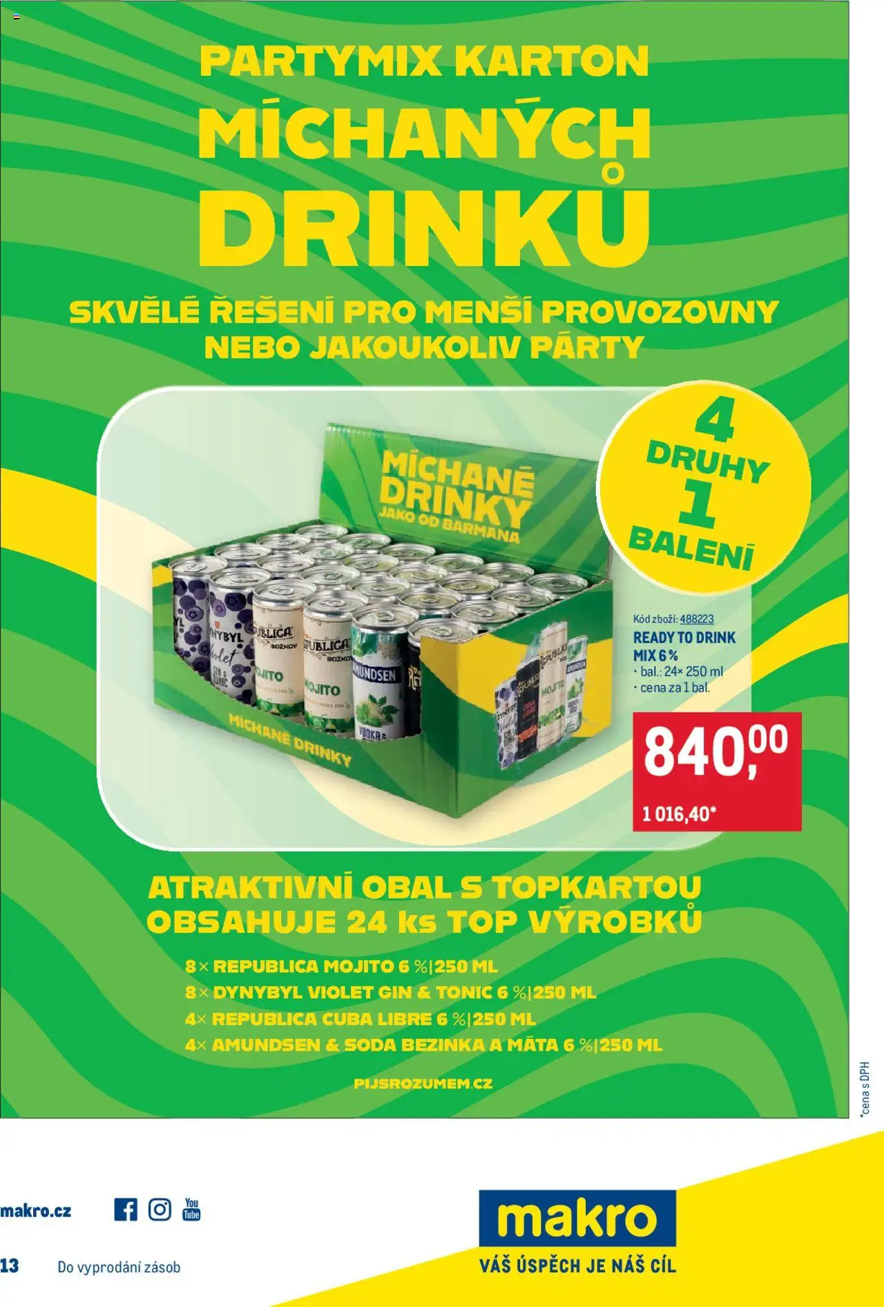 Makro leták - Maloobchod od 04.06.2025 | Strana: 18 | Produkty: Gin, Tonic, Mojito, Republica