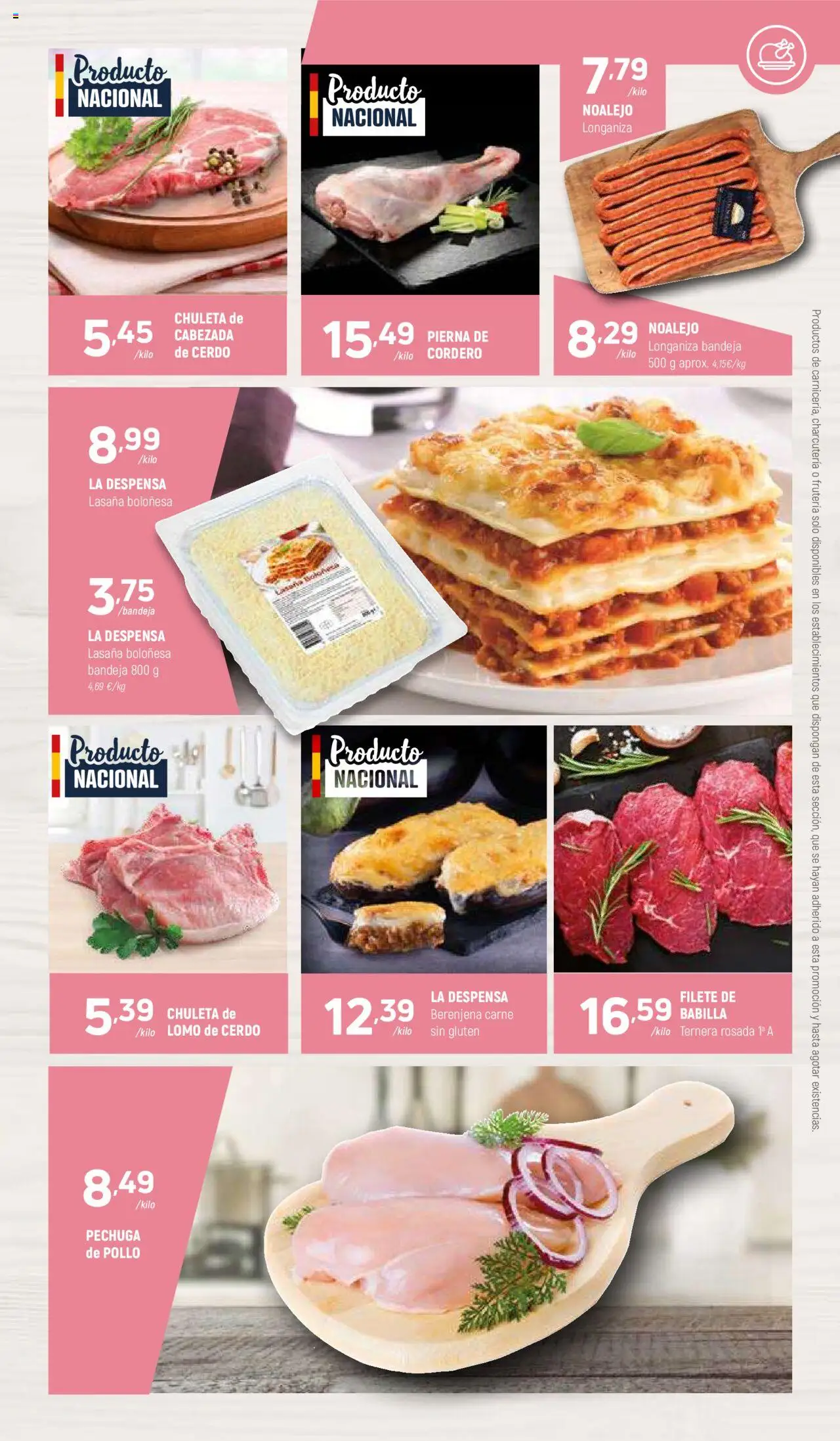 Coviran ofertas │ válido desde el 03.06.2025 | Página: 3 | Productos: Cerdo, Longaniza, Lasaña, Filete