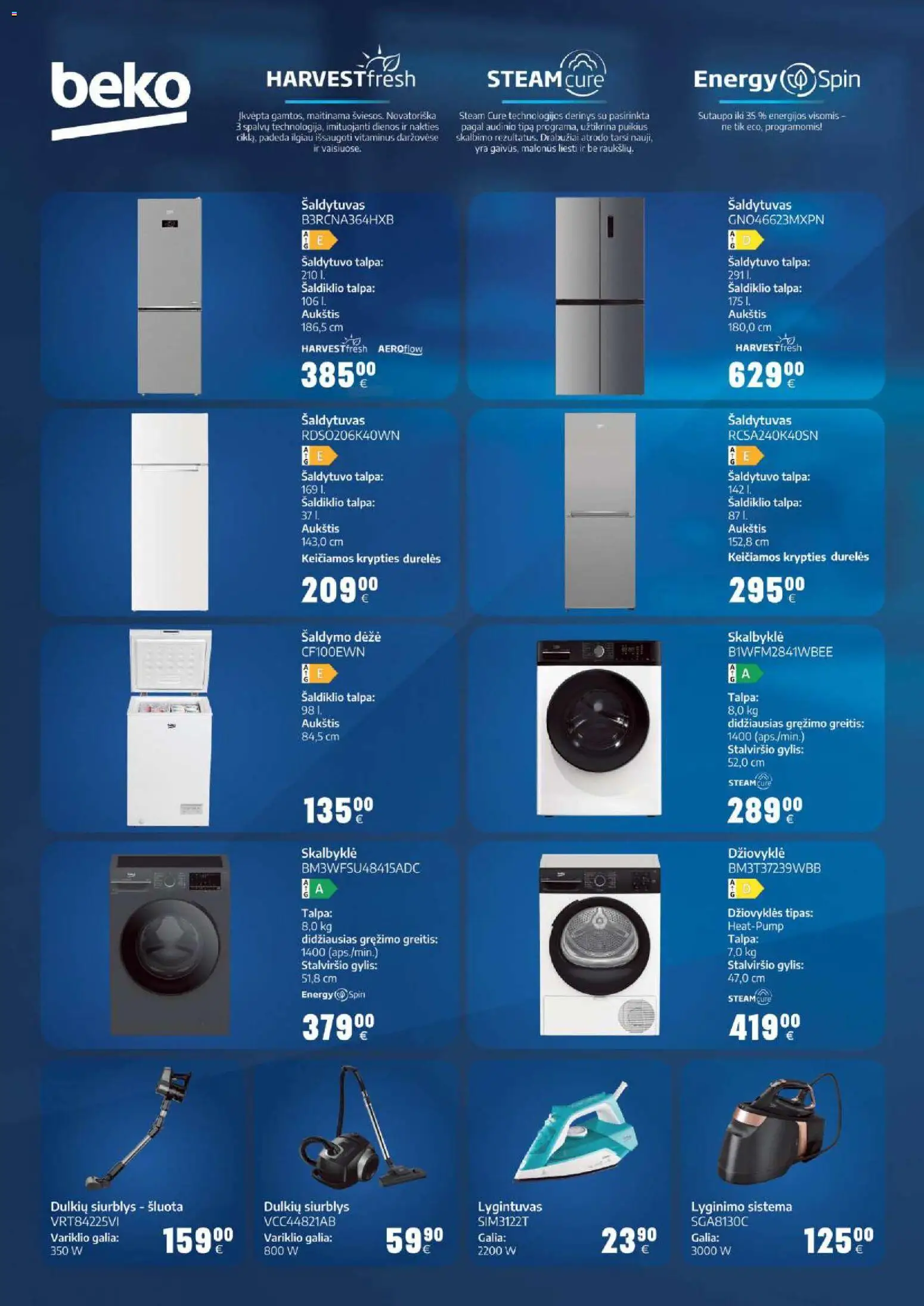 BIKUVA akcijos nuo 03.03.2026 | Puslapis: 10 | Prekių: Dėžė, Šaldytuvas, Džiovyklė, Lygintuvas