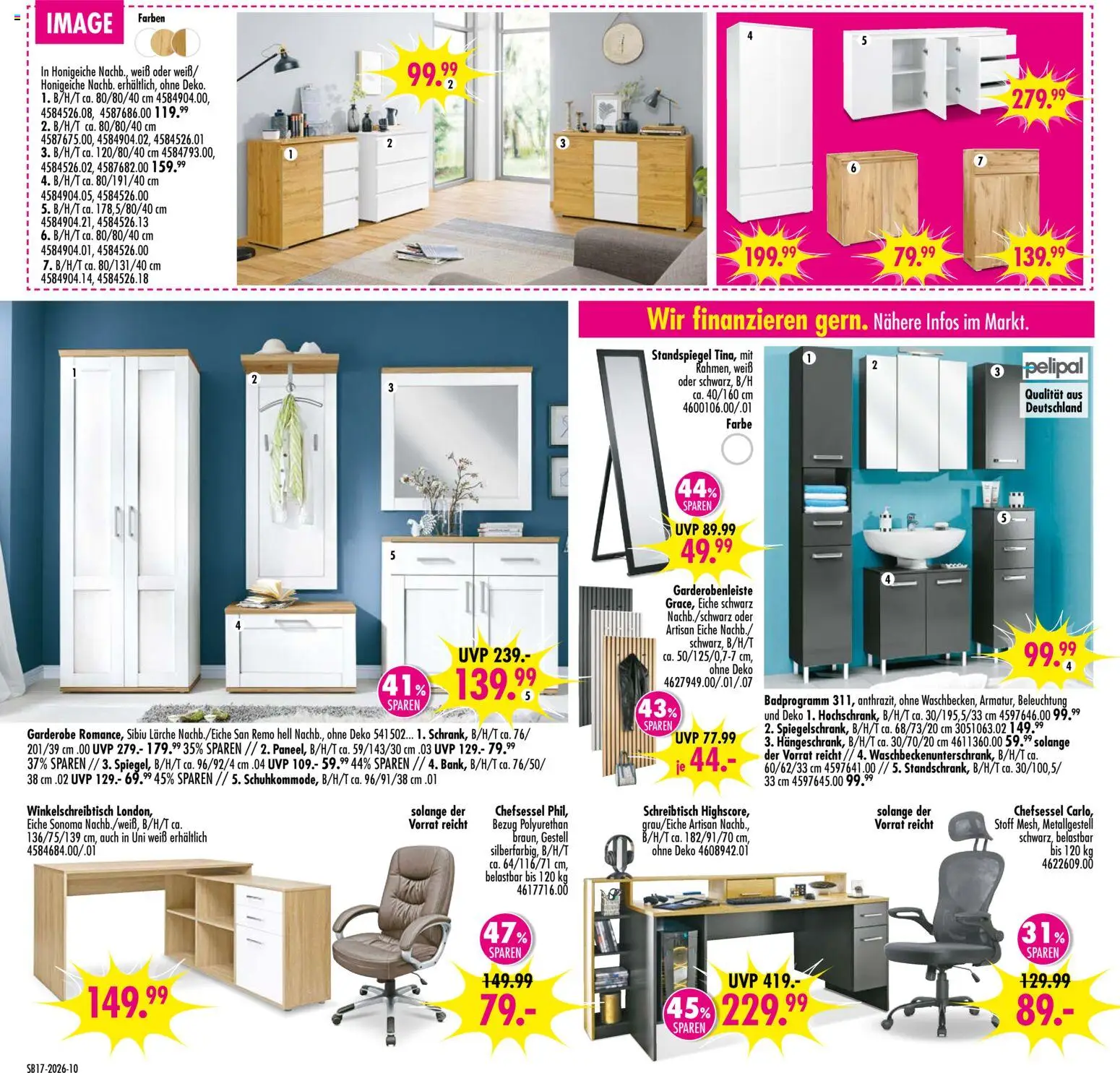 SB Möbel Boss Prospekt 	 – gültig ab 18.04.2026 | Seite: 10 | Produkte: Standspiegel, Chefsessel