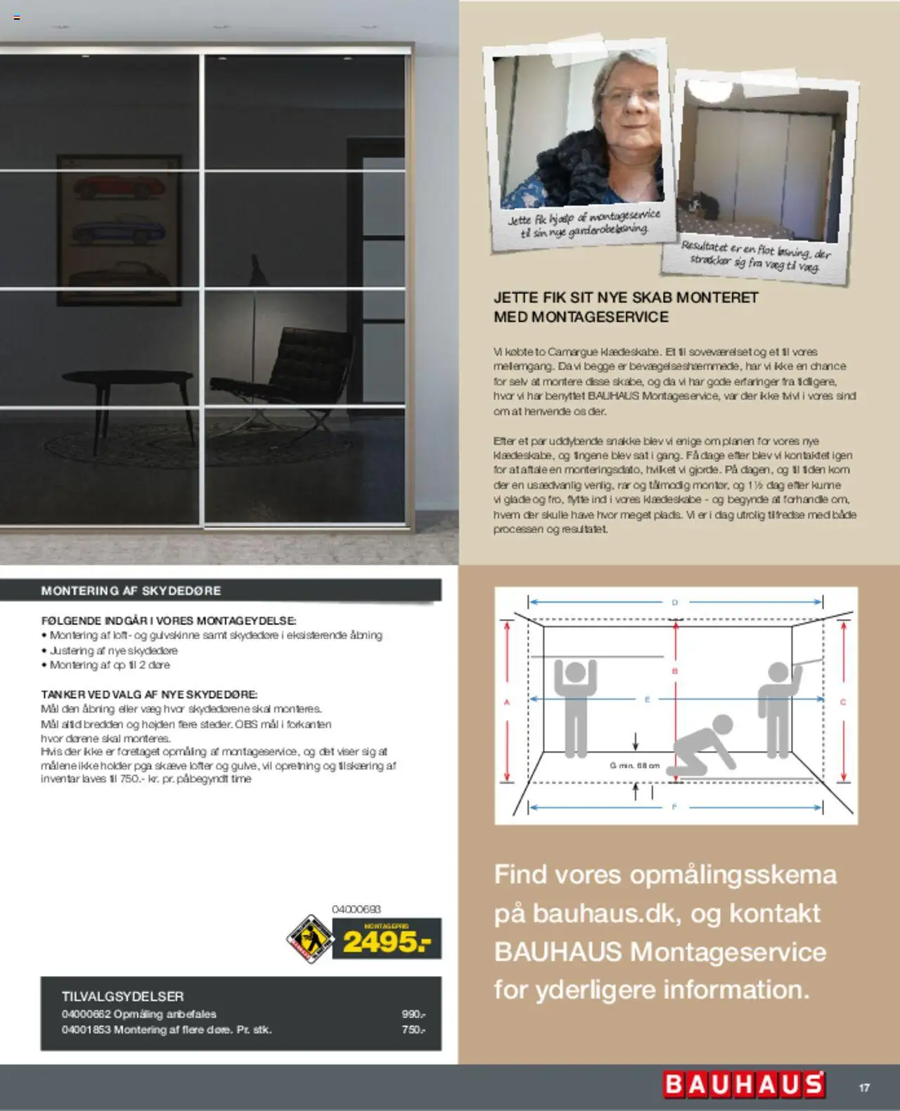 Bauhaus Tilbudsavis gyldig fra 01.03.2025 | Side: 17 | Produkter: Skydedøre, Skab