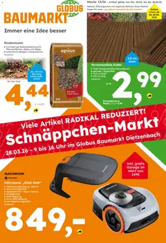 Globus Baumarkt Prospekt Dietzenbach	 ab 22.03.2026 gültig