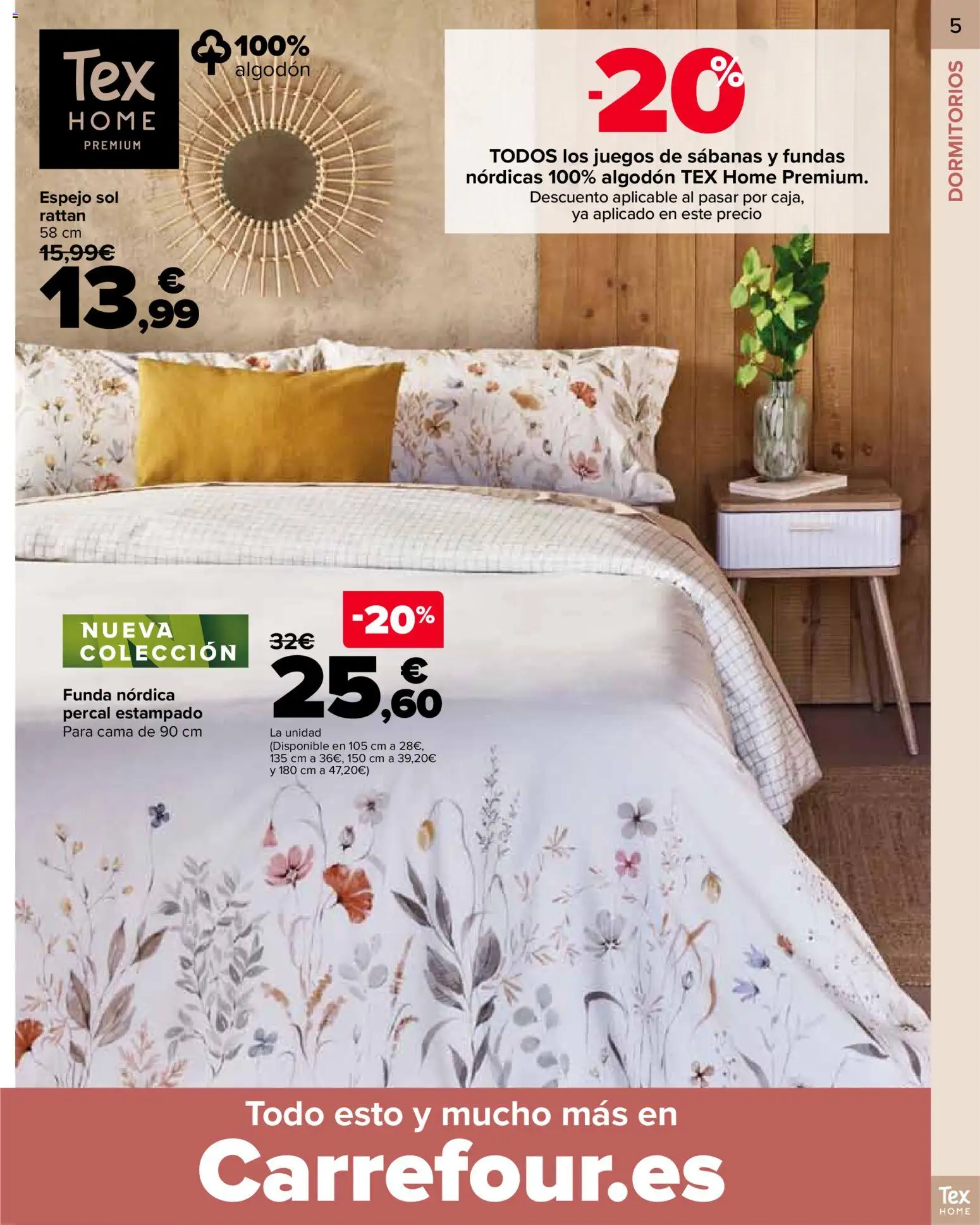 Carrefour folleto │ válido desde el 09.01.2026 | Página: 5 | Productos: Funda, Cama, Espejo