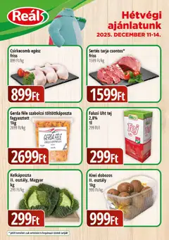 Reál Bevásárló hétvége - Kelet Magyarország - amely érvényes a következő dátumtól: 11.12.2025