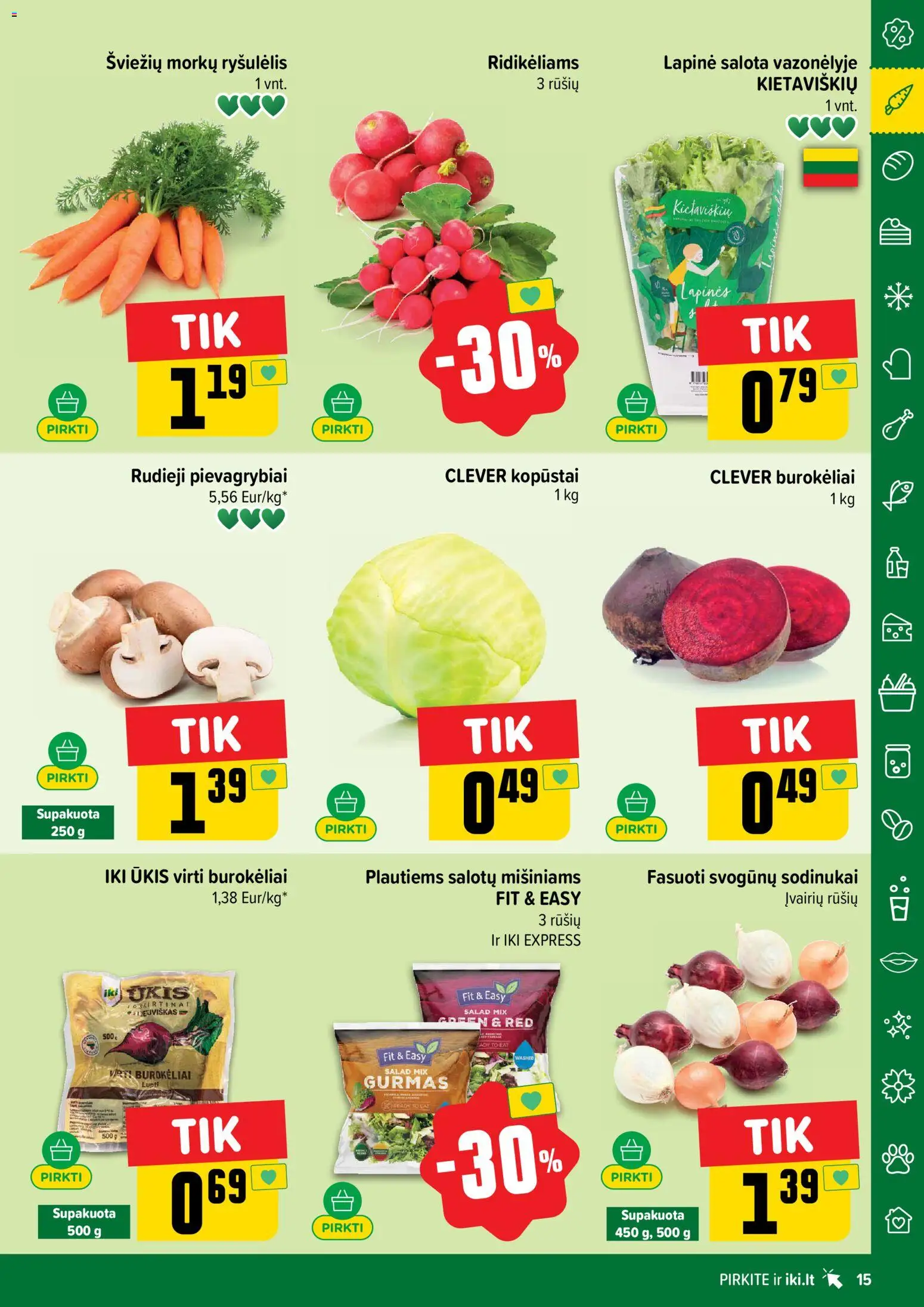 IKI akcijos nuo 16.02.2026 | Puslapis: 15 | Prekių: Salota, Pievagrybiai