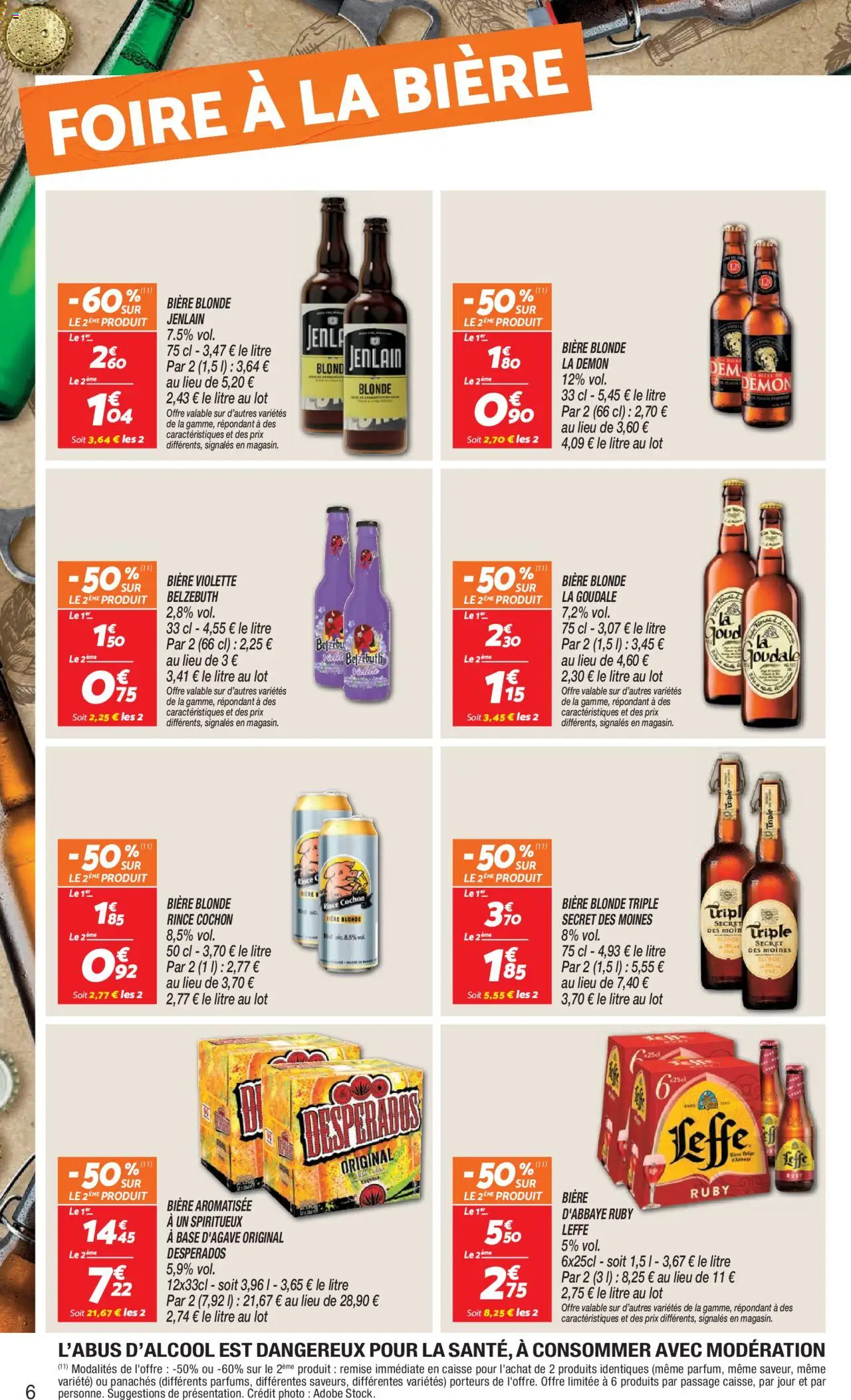  | Page: 6 | Produits: Desperados, Biere blonde la goudale, Bière blonde, Bière