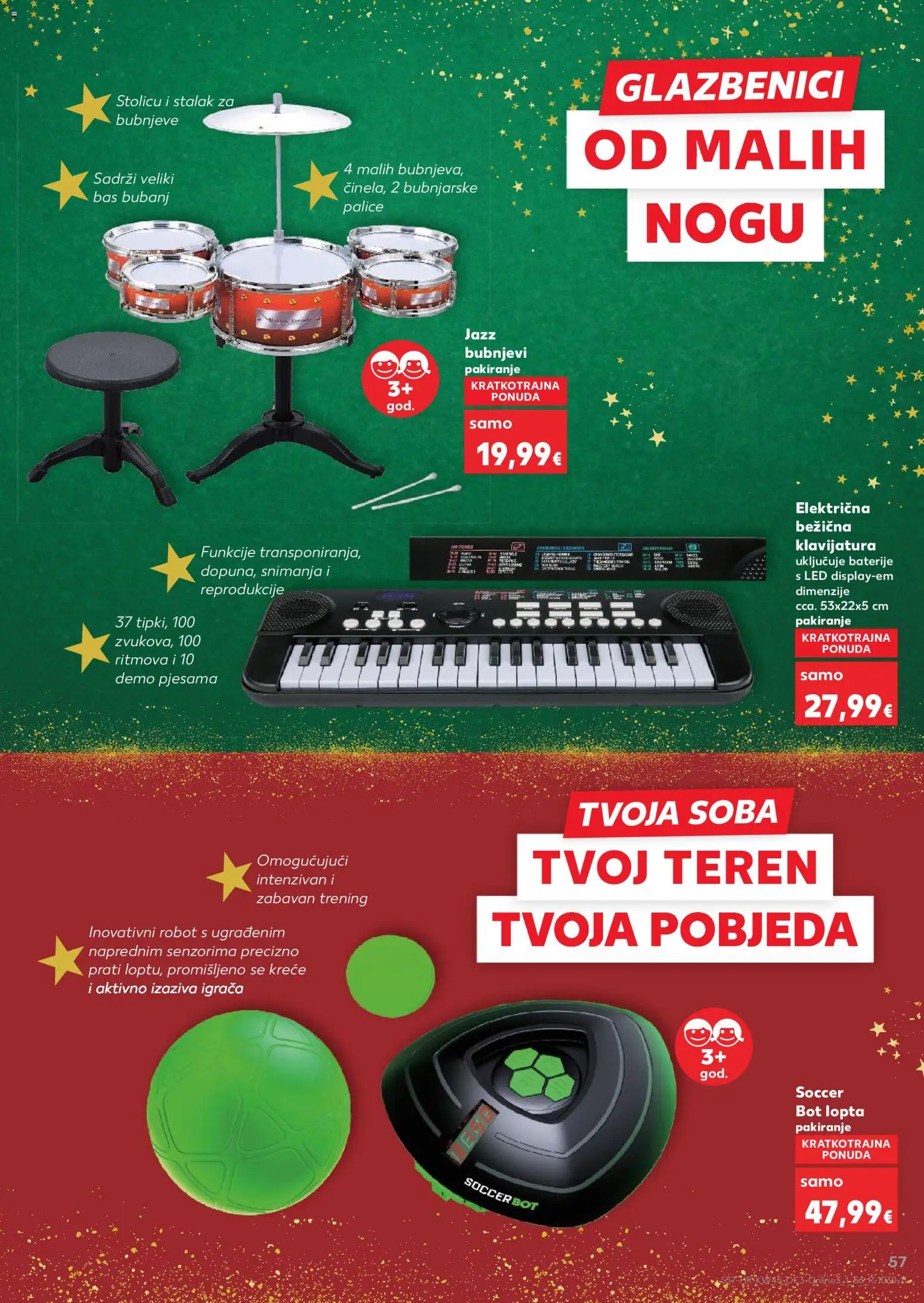 Kaufland katalog | vrijedi od 03.11.2025 | Stranica: 57 | Proizvodi: Robot, Lopta, Baterije