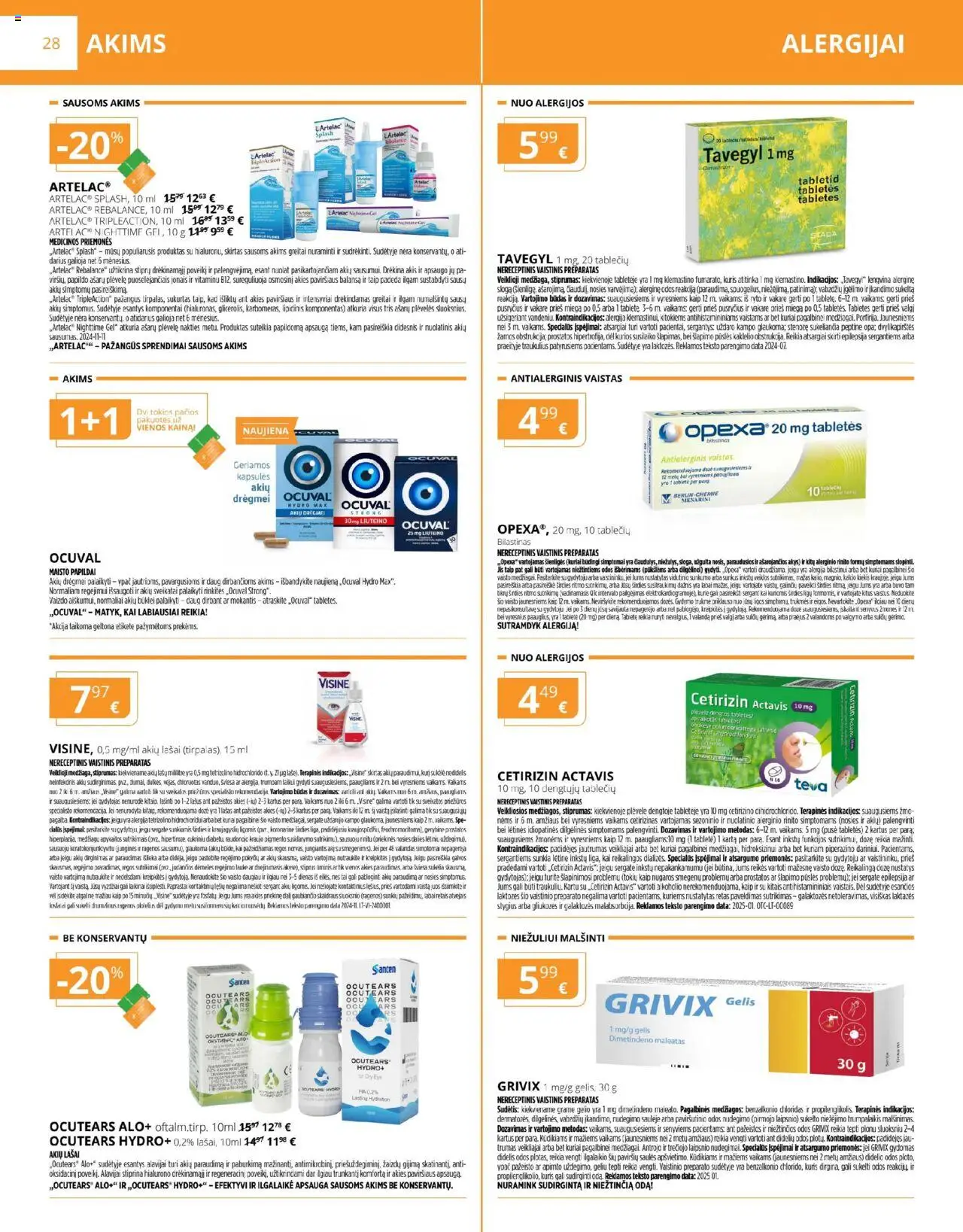 Gintarinė akcijos nuo 01.10.2025 | Puslapis: 28 | Prekių: Vaizdo