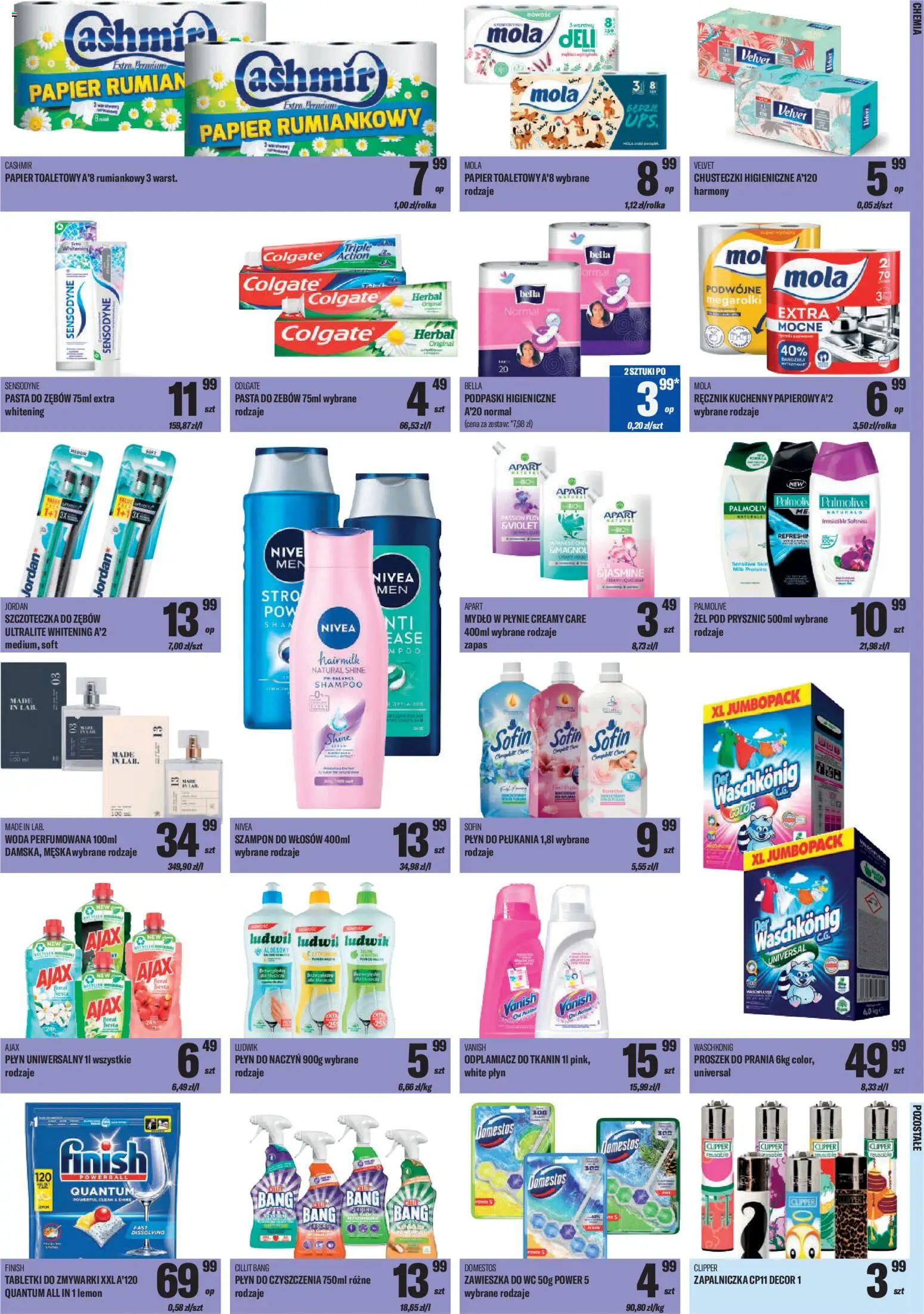 TomiMarkt Gazetka od 21.11.2025 | Strona: 7 | Produkty: Vanish, Mydło w płynie, Podpaski, Żel pod prysznic