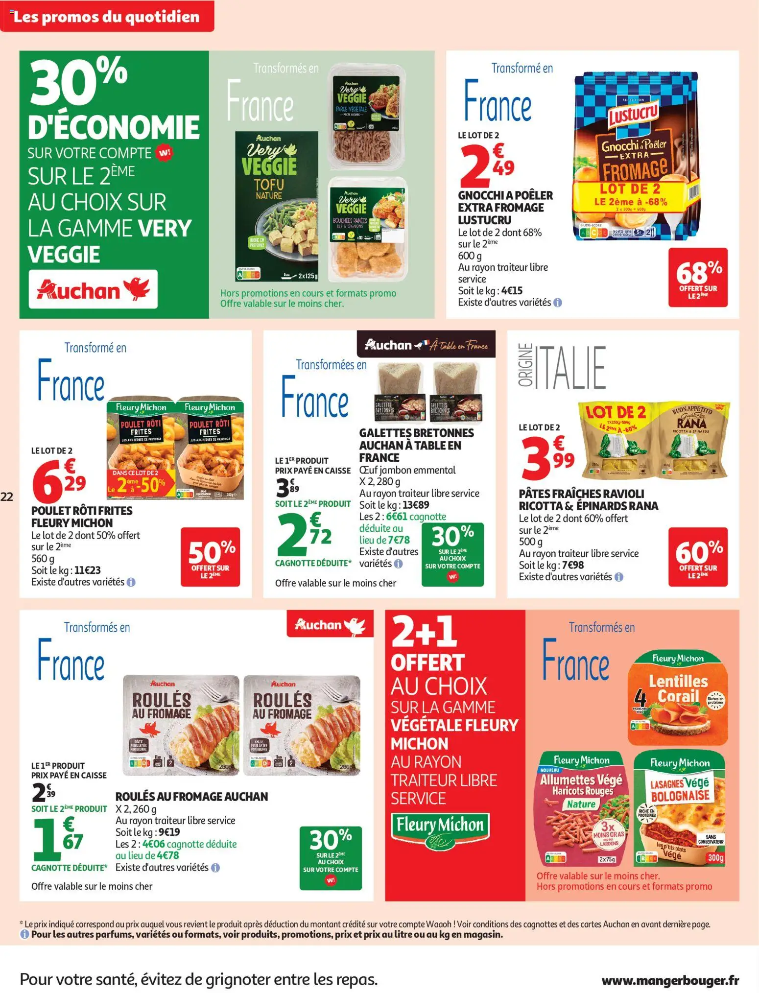 {H1} | Page: 22 | Produits: Lardons, Pâtes fraîches, Table, Jambon