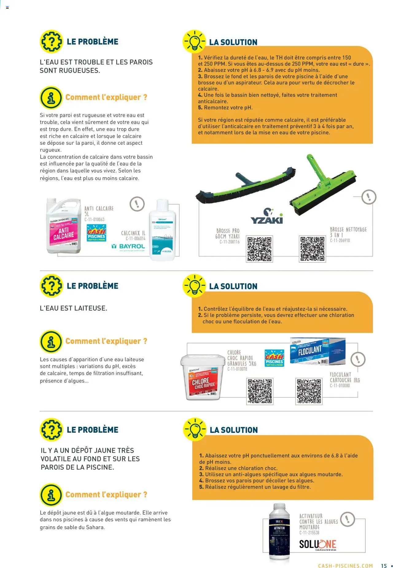 {H1} | Page: 15 | Produits: Brosse, Algues, Moutarde, Cartouche