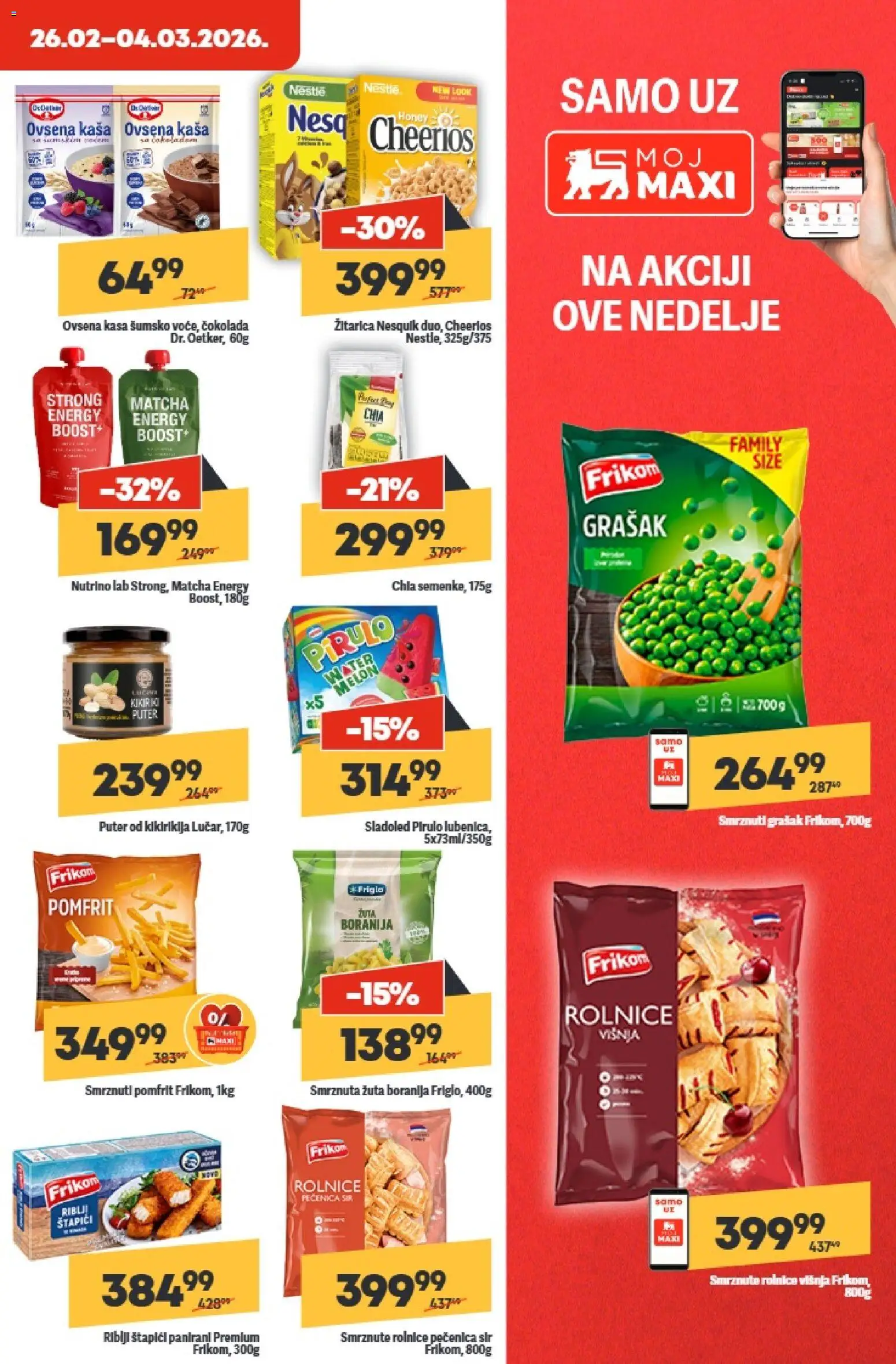 Maxi katalog - važi od 26.02.2026 | Strana: 17 | Proizvode: Boranija, Grašak, Riblji štapići, Pomfrit