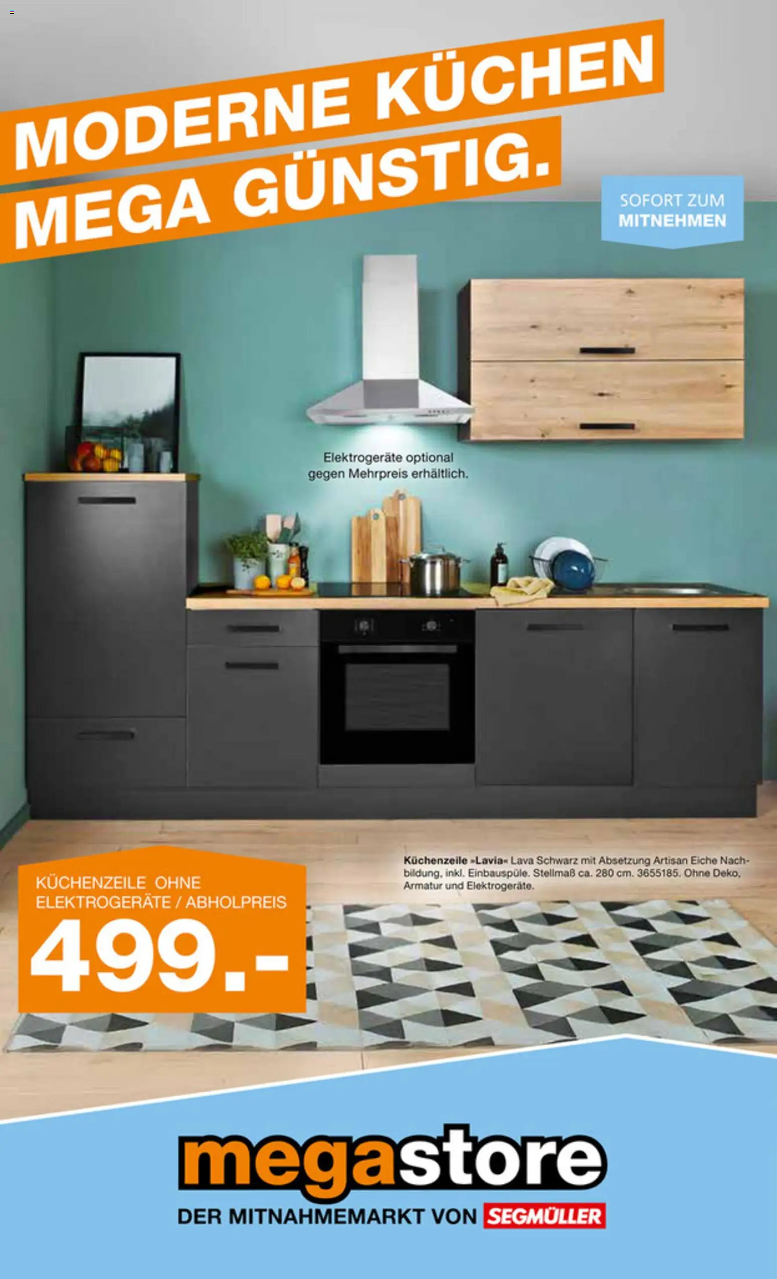 Segmüller Viel Geschmack für Wenig Geld – gültig ab 01.12.2025 | Seite: 1 | Produkte: Küchenzeile, Armatur, Kuchen