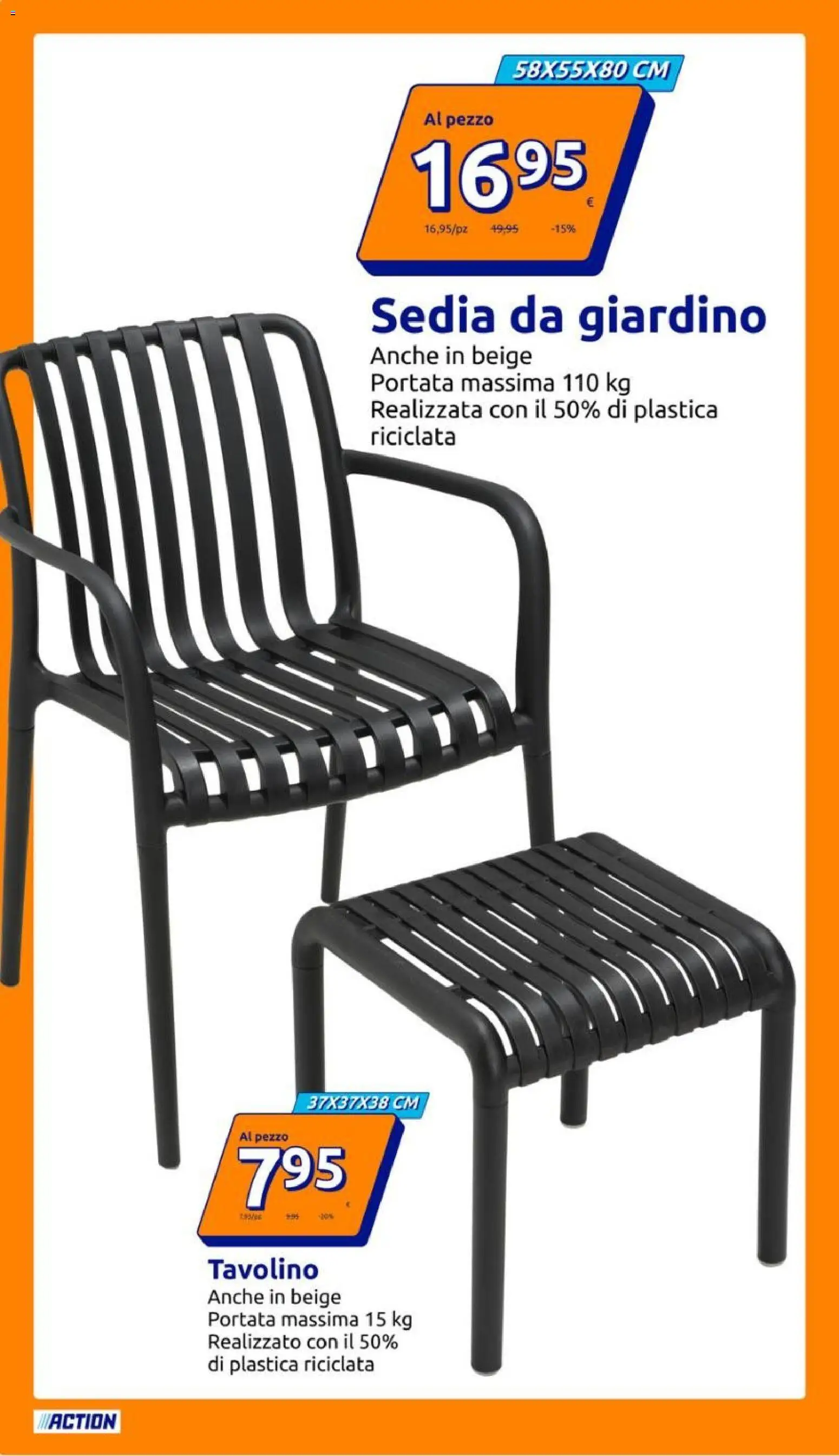 Volantino Action del 08.04.2026 | Pagina: 10 | Prodotti: Tavolino, Sedia