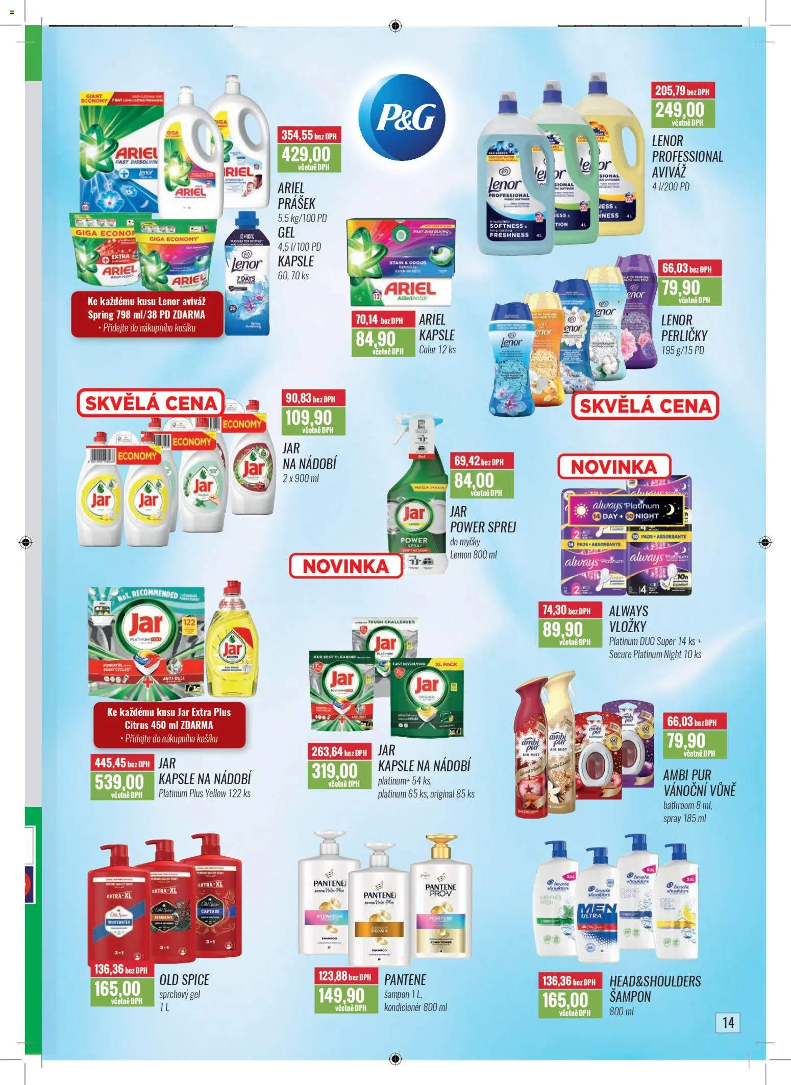 Ratio leták od 01.11.2025 | Strana: 15 | Produkty: Lenor, Vložky, Ariel, Jar