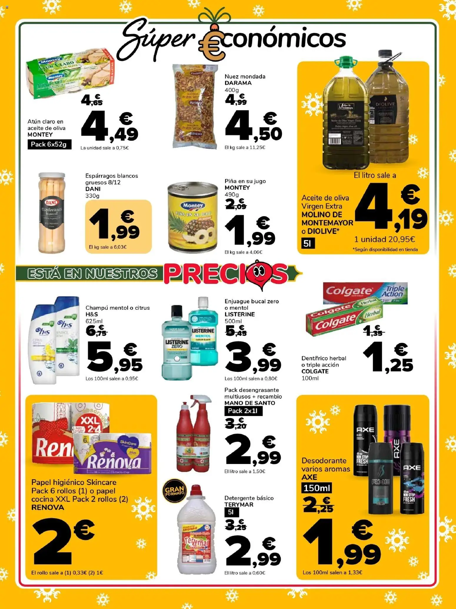 Supeco folleto │ válido desde el 01.12.2025 | Página: 3 | Productos: Champú, Enjuague bucal, Papel higienico, Aceite de oliva