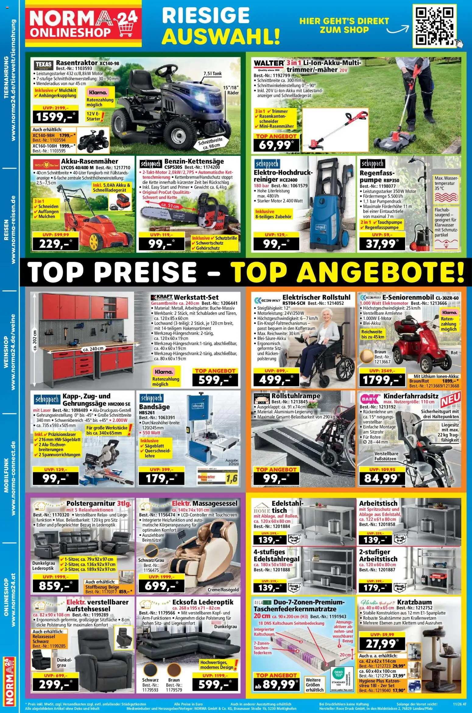 Norma Flugblatt gültig ab 09.03.2026 | Seite: 18 | Produkte: Wasser, Gewicht, Tisch, Arbeitstisch