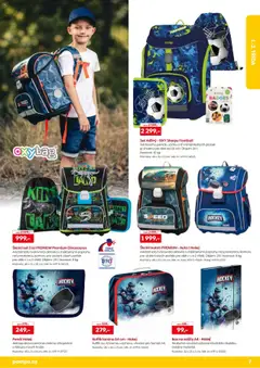 POMPO katalog Zpátky do školy od 25.07.2025 | Strana: 7 | Produkty: Kufřík, Dinosaurus, Sešity, Aktovka