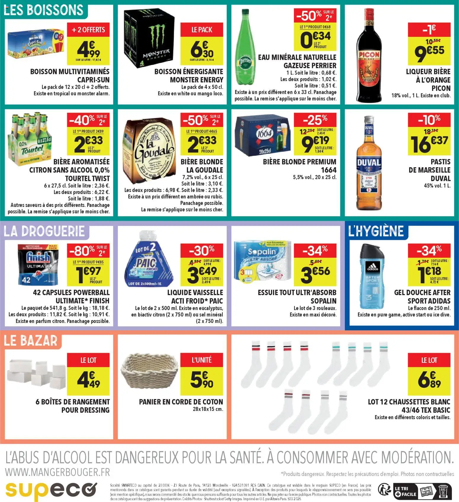 {H1} | Page: 4 | Produits: Coton, Bière blonde, Parfum, Douche