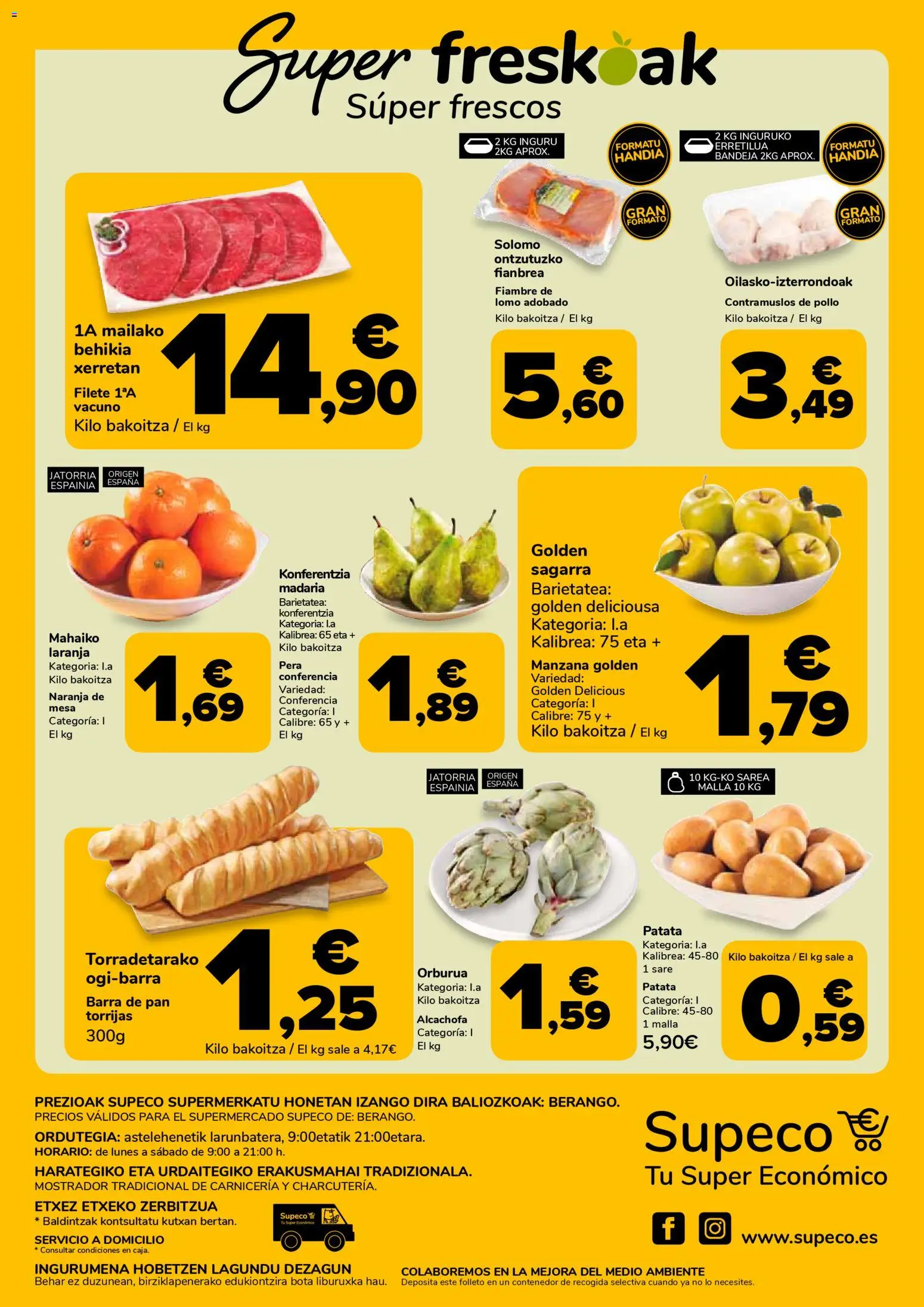 Supeco folleto │ válido desde el 18.03.2026 | Página: 4 | Productos: Pan, Filete, Bandeja, Mesa