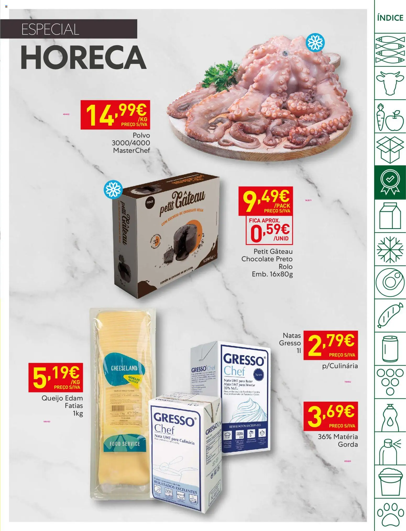 Recheio folheto │ válido de 13.01.2026 | Página: 11 | Produtos: Polvo, Queijo, Chocolate, Petit Gateau