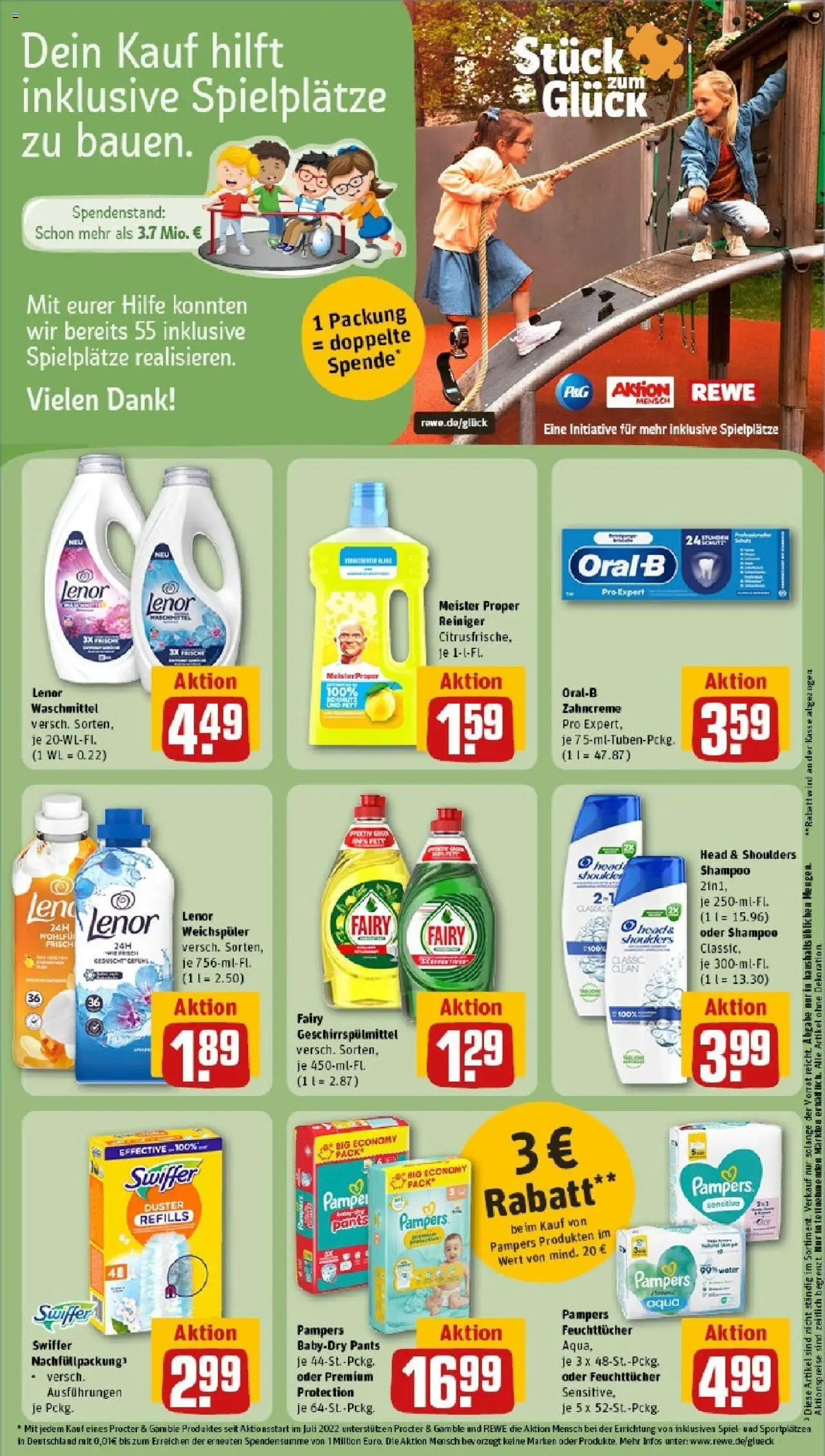 Rewe prospekt St. Ingbert / Rohrbach	 - gültig ab dem 08.06.2025 | Seite: 19 | Produkte: Lenor, Head & shoulders, Waschmittel, Geschirrspülmittel
