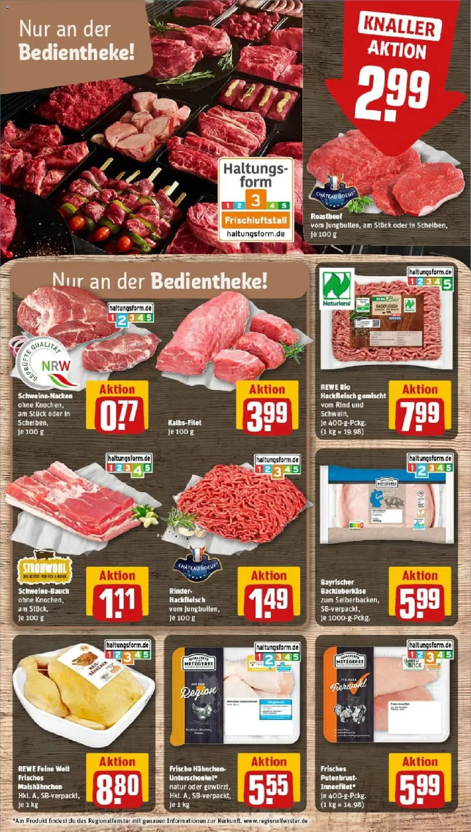 Rewe prospekt Vallendar	 – gültig ab 11.01.2026 | Seite: 8 | Produkte: Hahnchen, Schweinebauch, Schweinenacken, Hackfleisch
