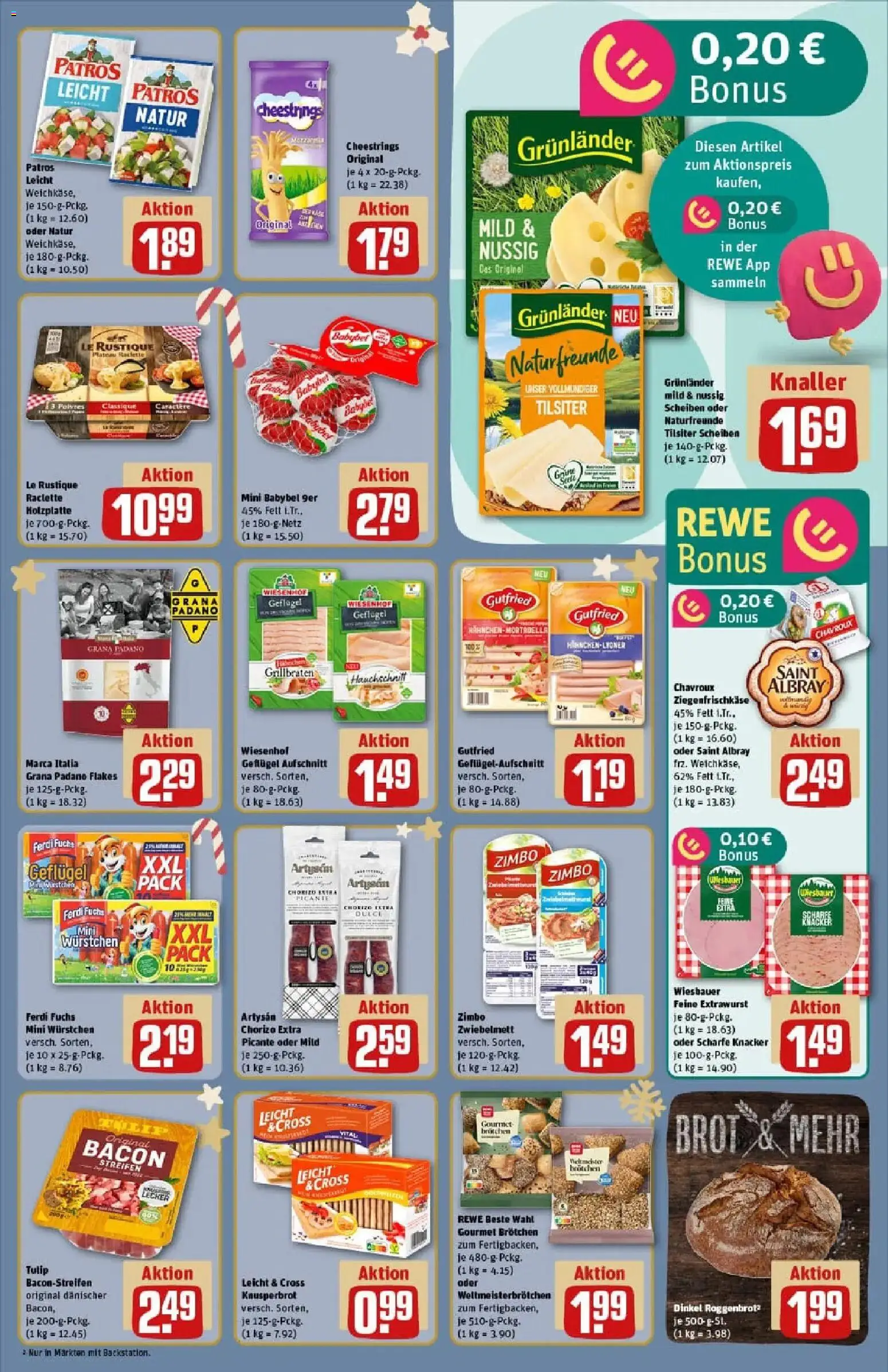 Rewe prospekt Hildesheim / Himmelsthür	 – gültig ab 07.12.2025 | Seite: 11 | Produkte: Patros, Grunlander, Babybel, Brot