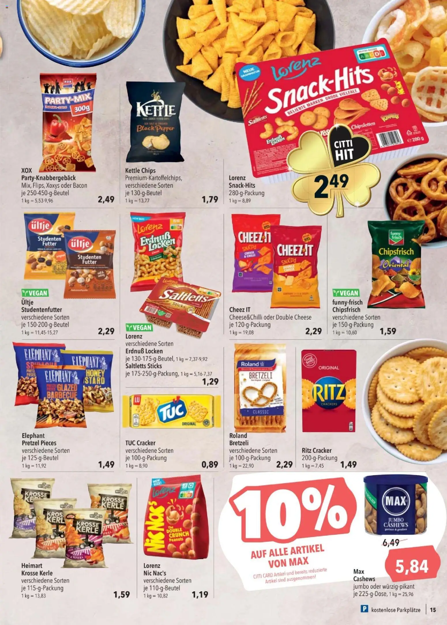 CITTI tilbudsavis – gyldig fra 27.12.2025 | Side: 15 | Produkter: Chips, Peanuts, Chilli, Bacon