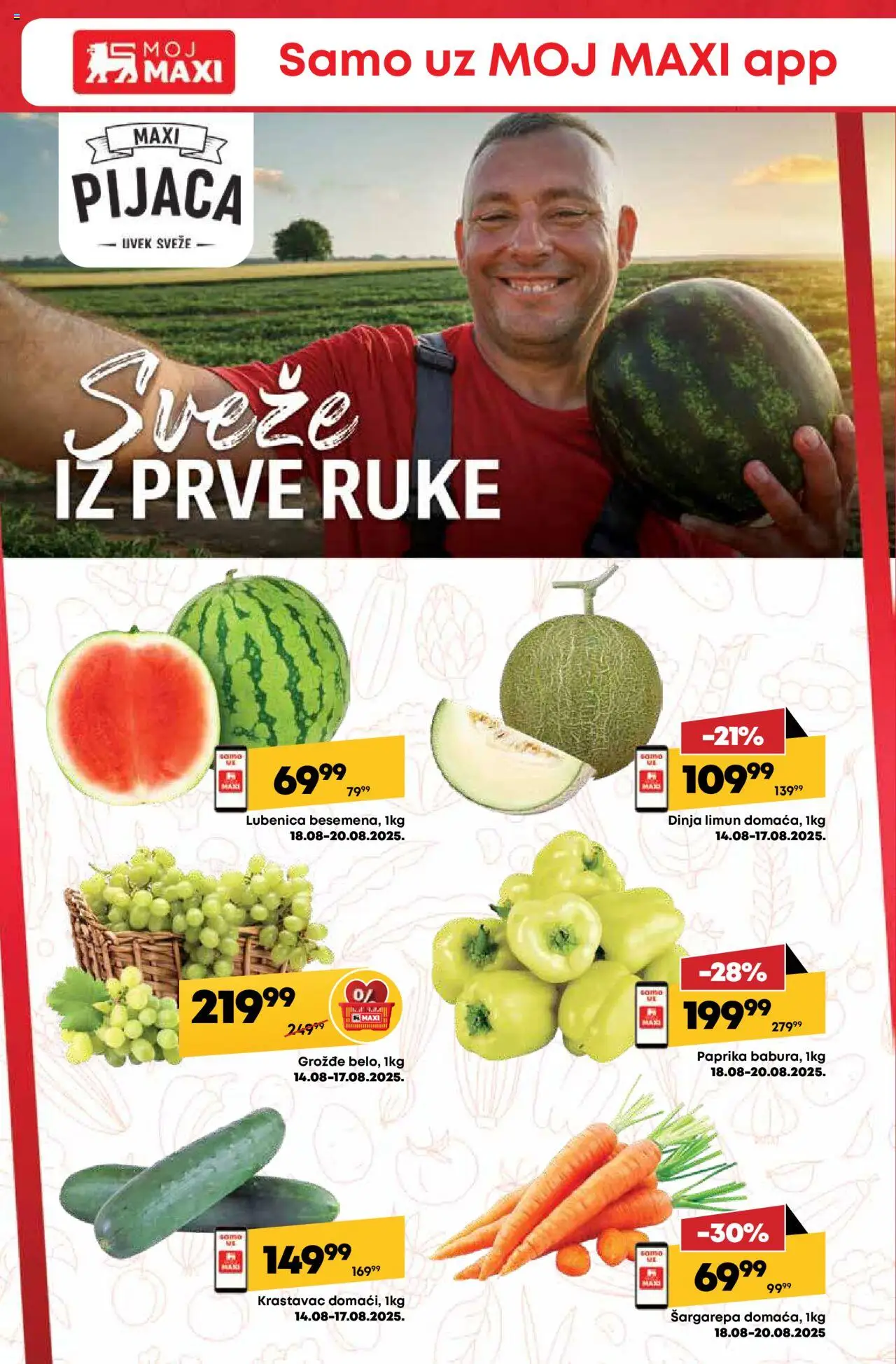 Tempo katalog - važi od 14.08.2025 | Strana: 12 | Proizvode: Krastavac, Paprika, Lubenica, Limun