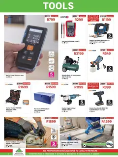Leroy Merlin specials catalogue – valid from 03.04.2026 | Page: 6 | Products: Grinder, Drill, Battery, Compressor
