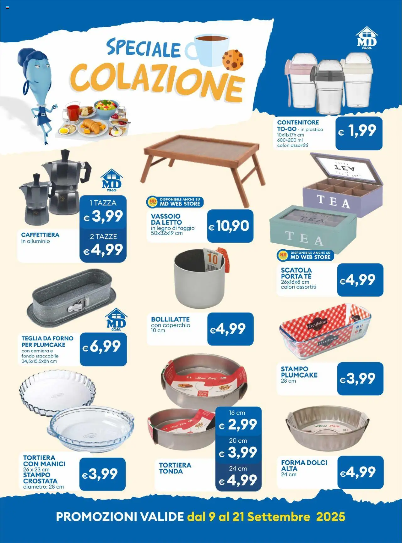 Volantino MD Discount del 09.09.2025 | Pagina: 13 | Prodotti: Caffettiera, Plumcake, Contenitore, Alluminio