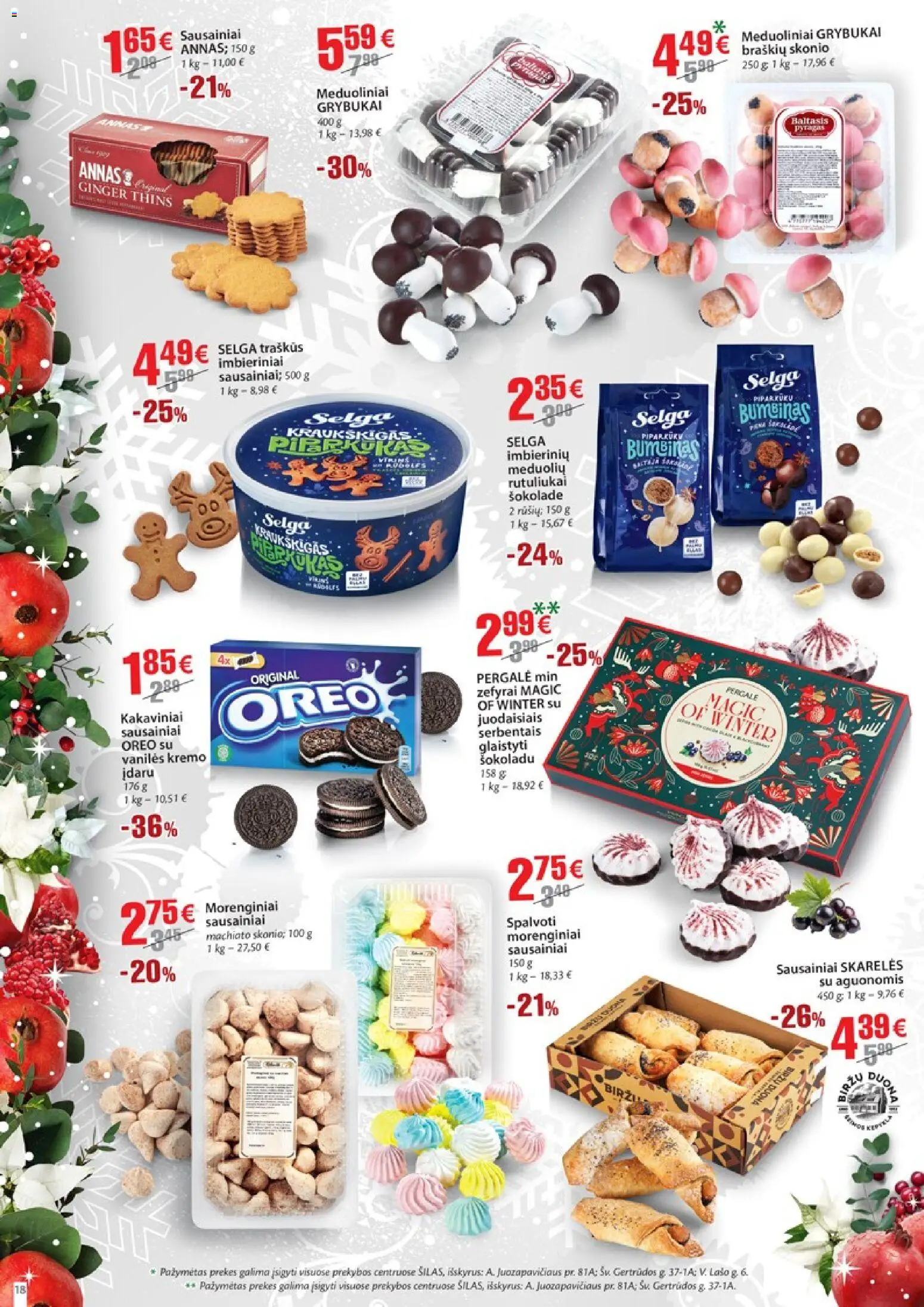 Šilas akcijos nuo 15.12.2025 | Puslapis: 18 | Prekių: Sausainiai, Duona