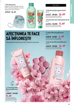 Ofertele Oriflame valabile de la 23.12.2025 | Pagină: 137 | Produse: Duș, Burete, Cremă, Cremă de mâini