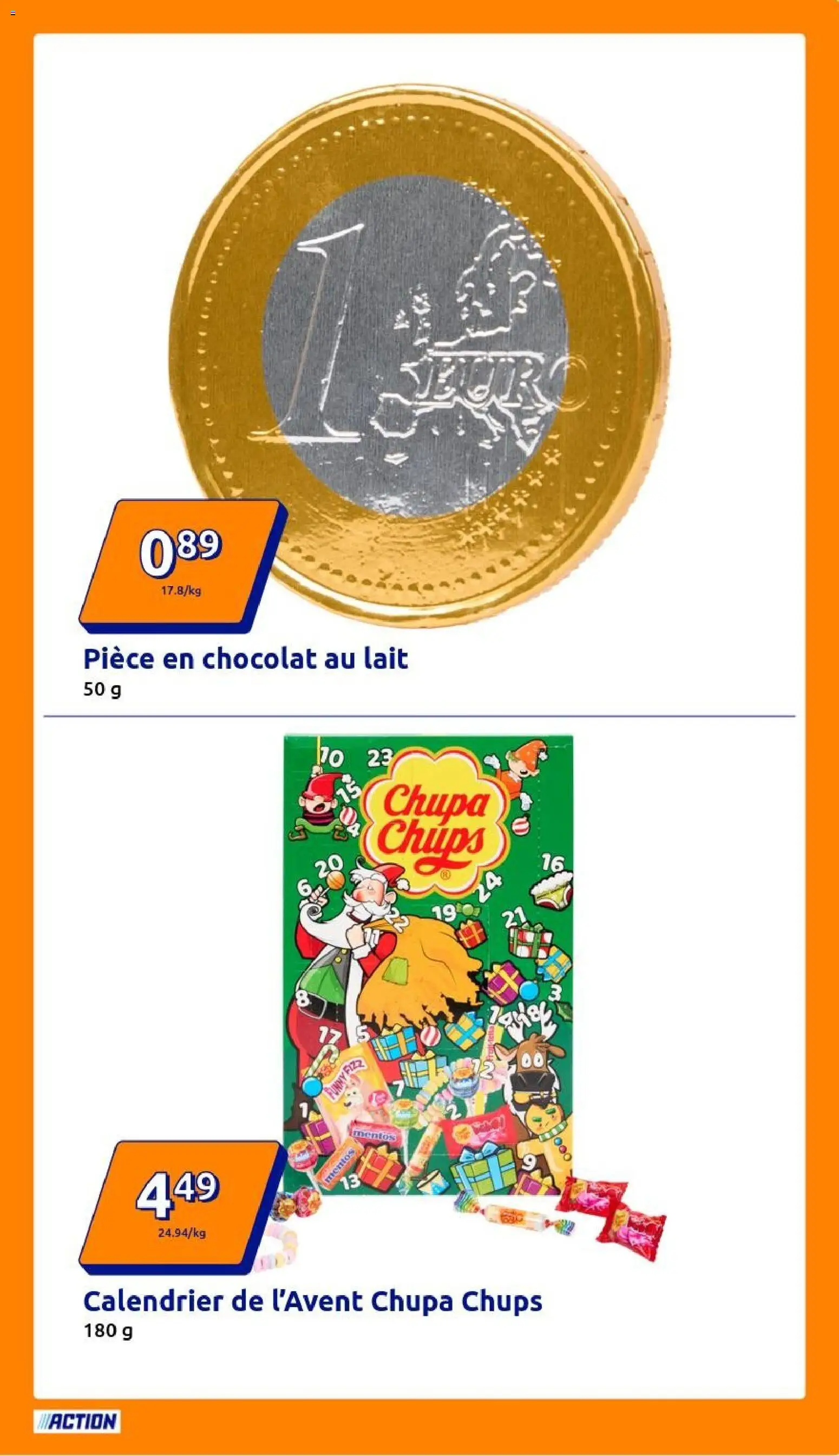 {H1} | Page: 33 | Produits: Calendrier, Calendrier de l'avent, Lait, Chocolat