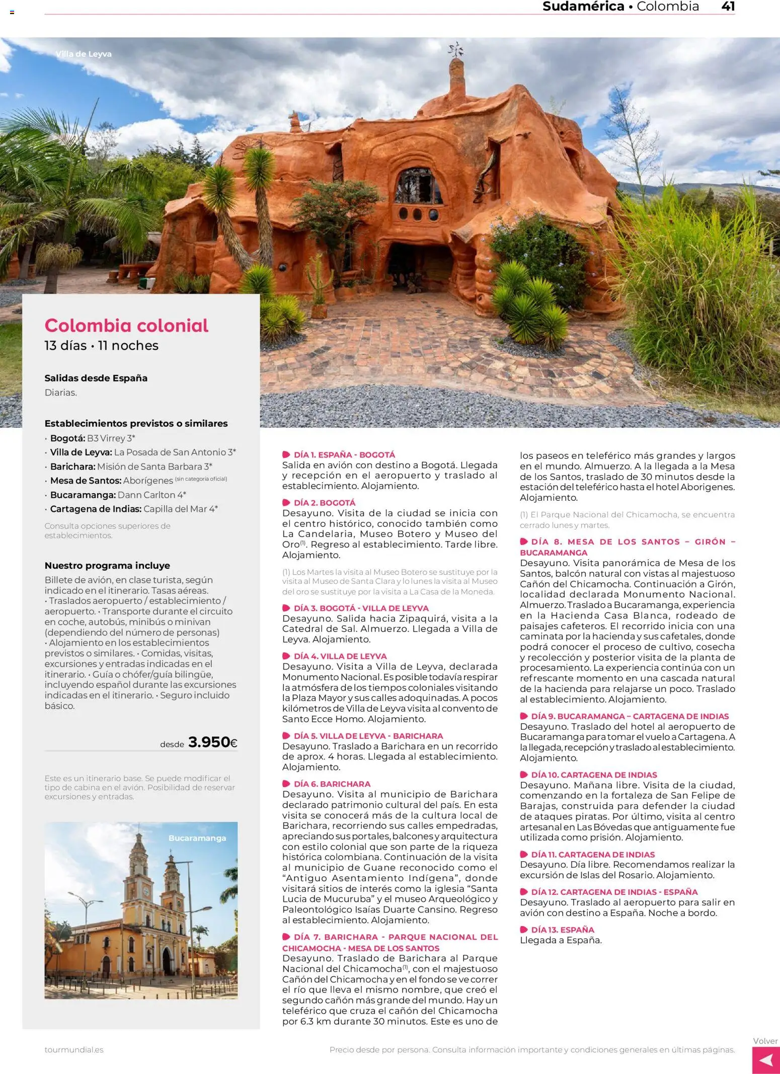 Viajes El Corte Inglés Centroamérica y Sudamérica │ válido desde el 01.01.2026 | Página: 40 | Productos: Mesa