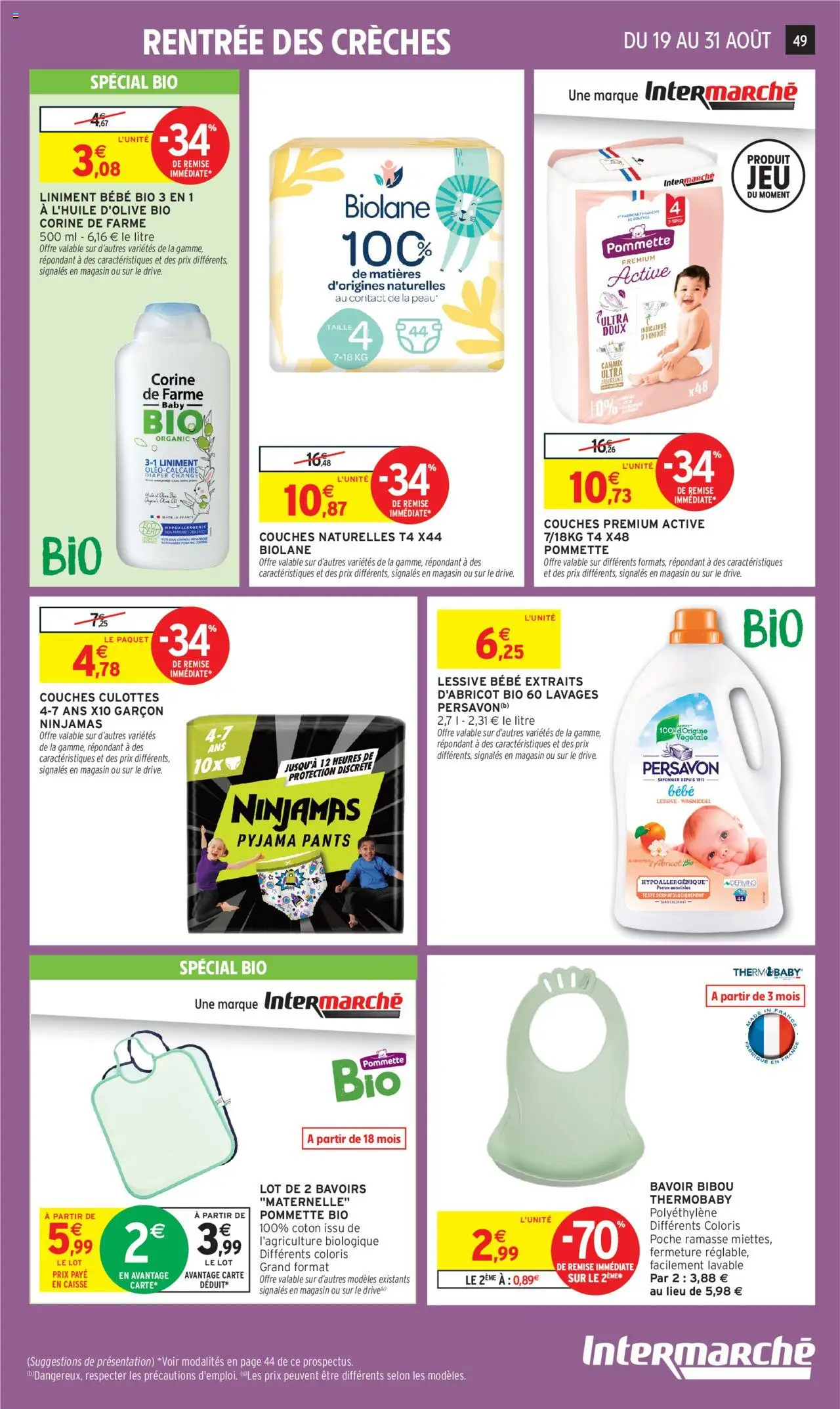  | Page: 49 | Produits: Abricot, Couches, Couches premium active, Coton