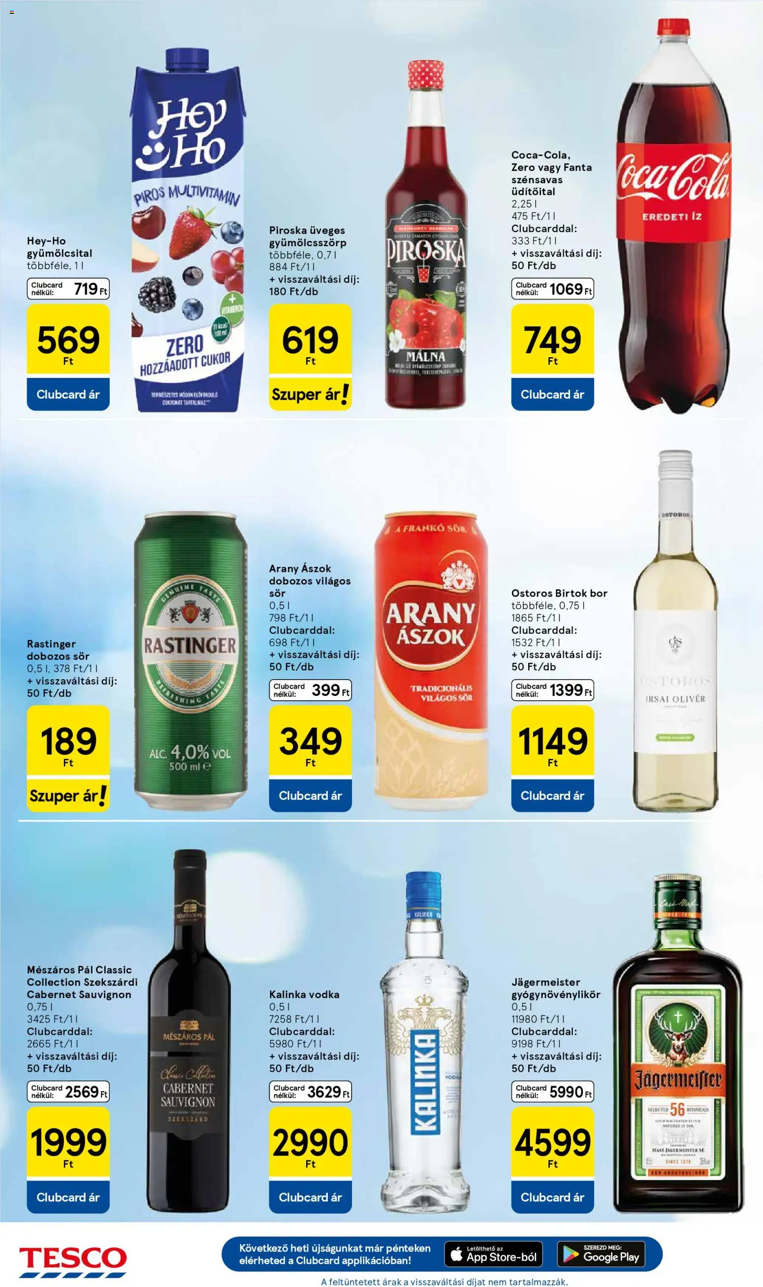 Tesco akciós ujság - amely érvényes a következő dátumtól: 02.01.2026 | Oldal: 6 | Termékek: Gyümölcsital, Fanta, Bor, Cukor