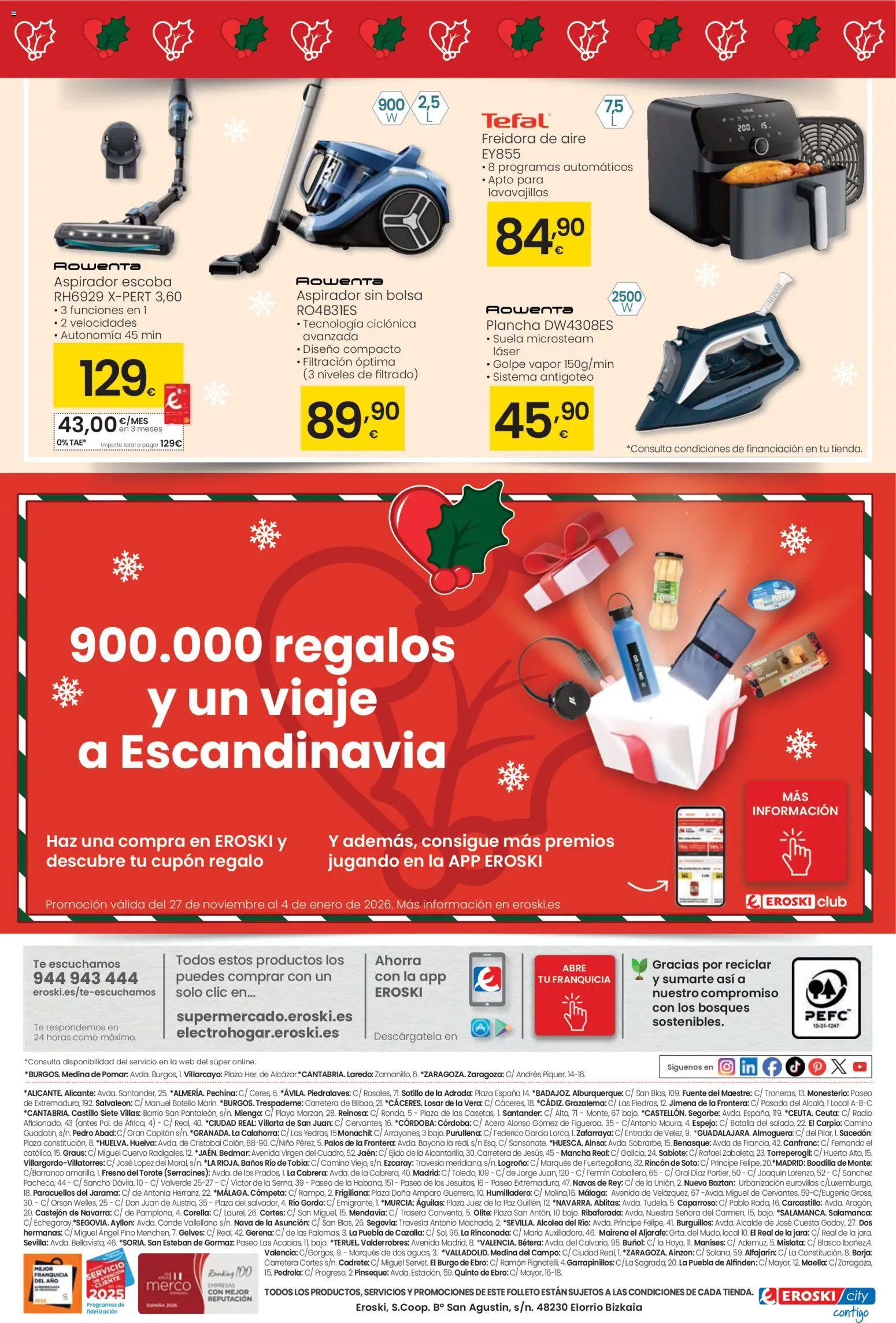 Eroski - Ofertón Navidad  │ válido desde el 27.11.2025 | Página: 20 | Productos: Escoba, Té, Bolsa, Lavavajillas