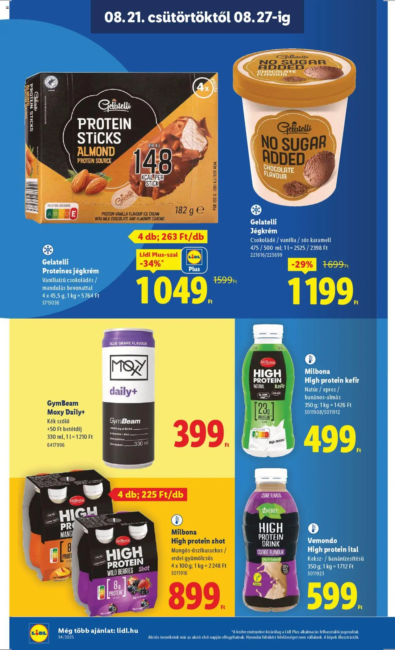 Lidl akciós ujság - amely érvényes a következő dátumtól: 21.08.2025 | Oldal: 18 | Termékek: Szőlő, Kefir, Protein, Keksz