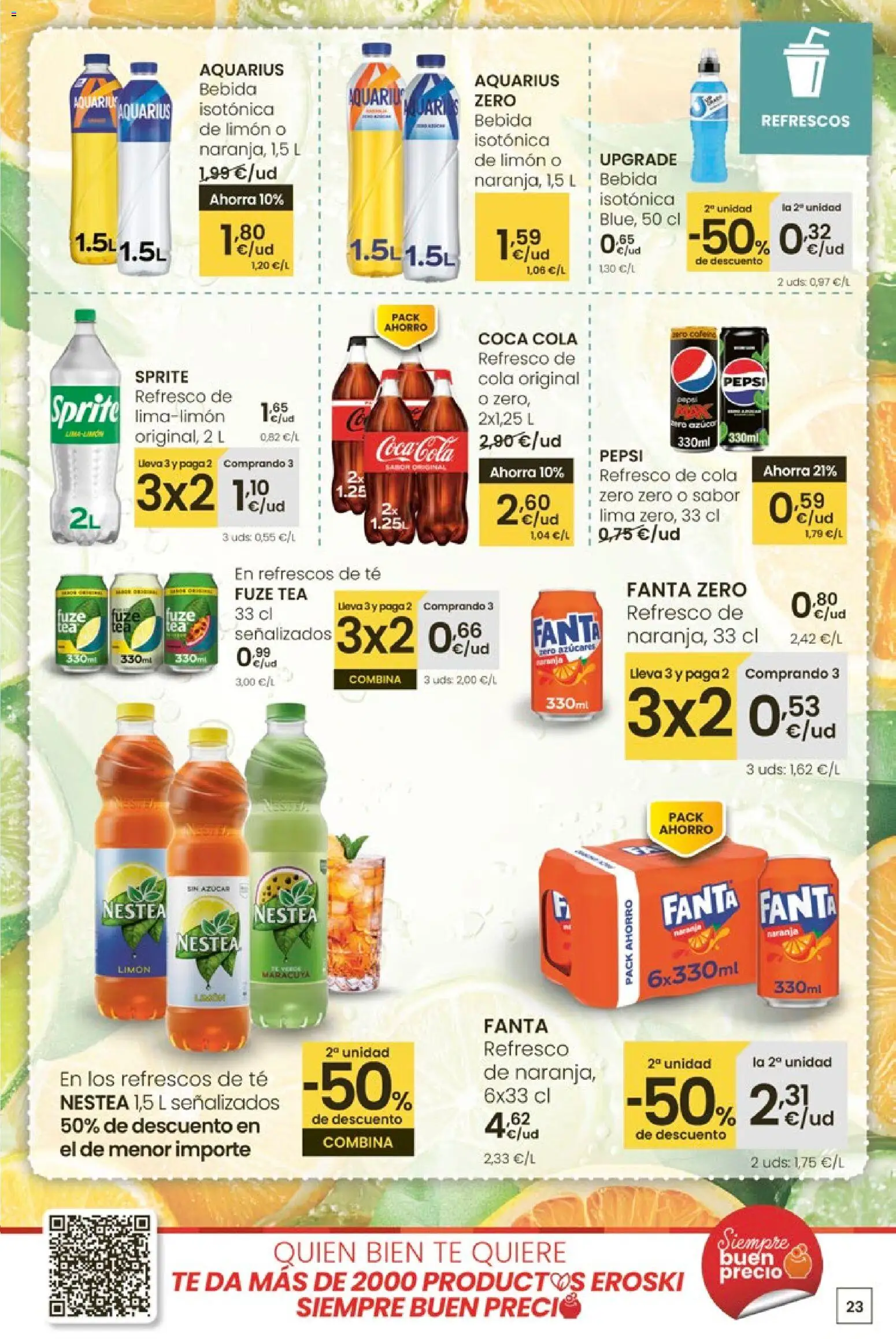 Eroski - Para un xaneiro máis lixeiro │ válido desde el 05.01.2026 | Página: 23 | Productos: Lima, Té, Πρίζες