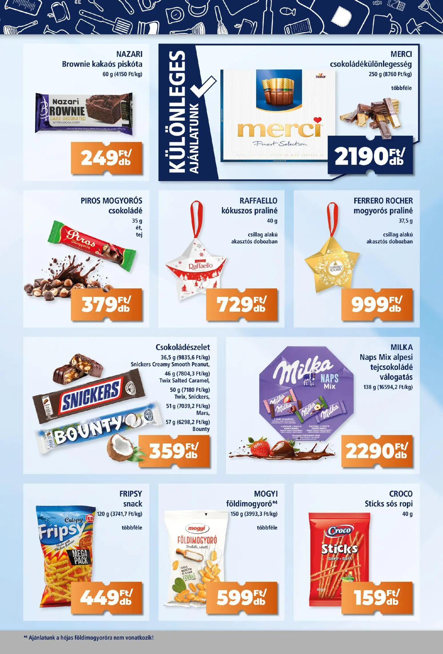 Goods Market akciós ujság - amely érvényes a következő dátumtól: 20.11.2025 | Oldal: 9 | Termékek: Chips, Raffaello, Tejcsokoládé, Földimogyoró