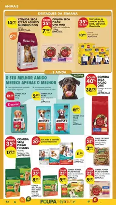 Pré-visualização COMIDA SECA P/CÃO ONE Frango e arroz, 12kg válido de 17.02.2026 | Página: 52