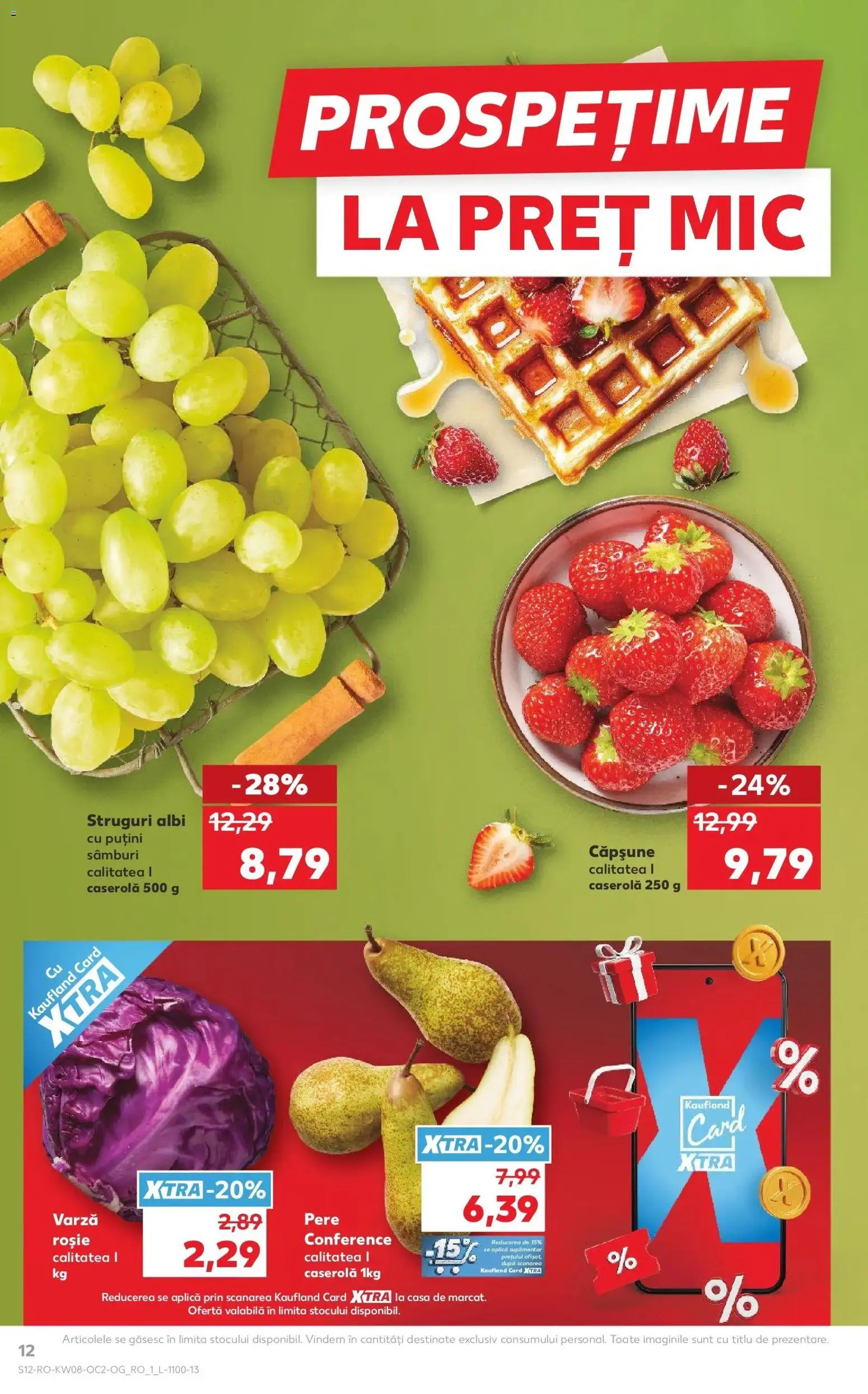 Noul catalog Kaufland – valabil de la 18.02.2026 | Pagină: 12 | Produse: Varză, Struguri